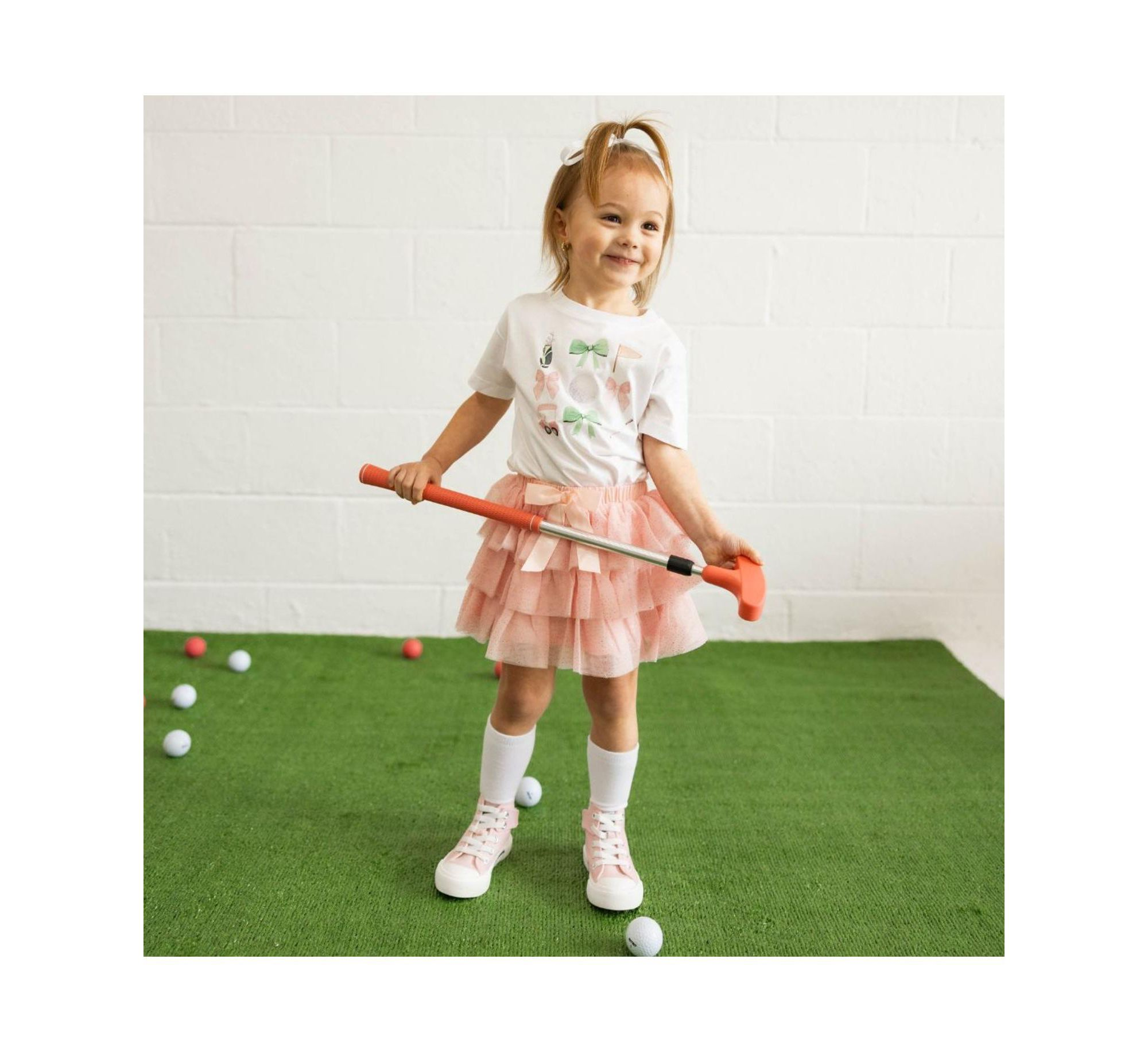 Girls' Coquette Golf Short Sleeve T-Shirt - Little Kid, Big Kid — Image 3