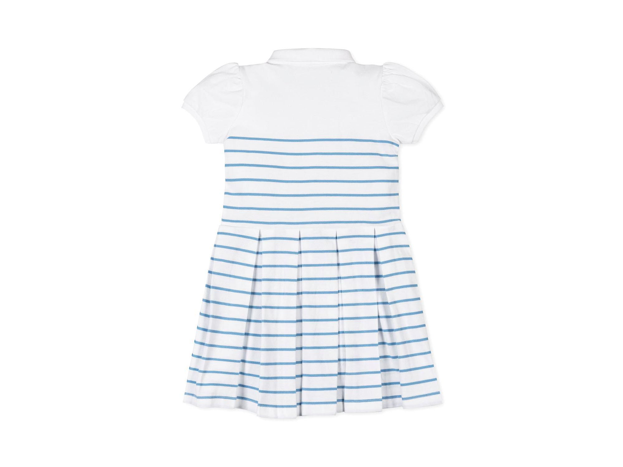 Girls' Organic Puff Sleeve Pique Polo Dress - Little Kid, Big Kid — Image 5