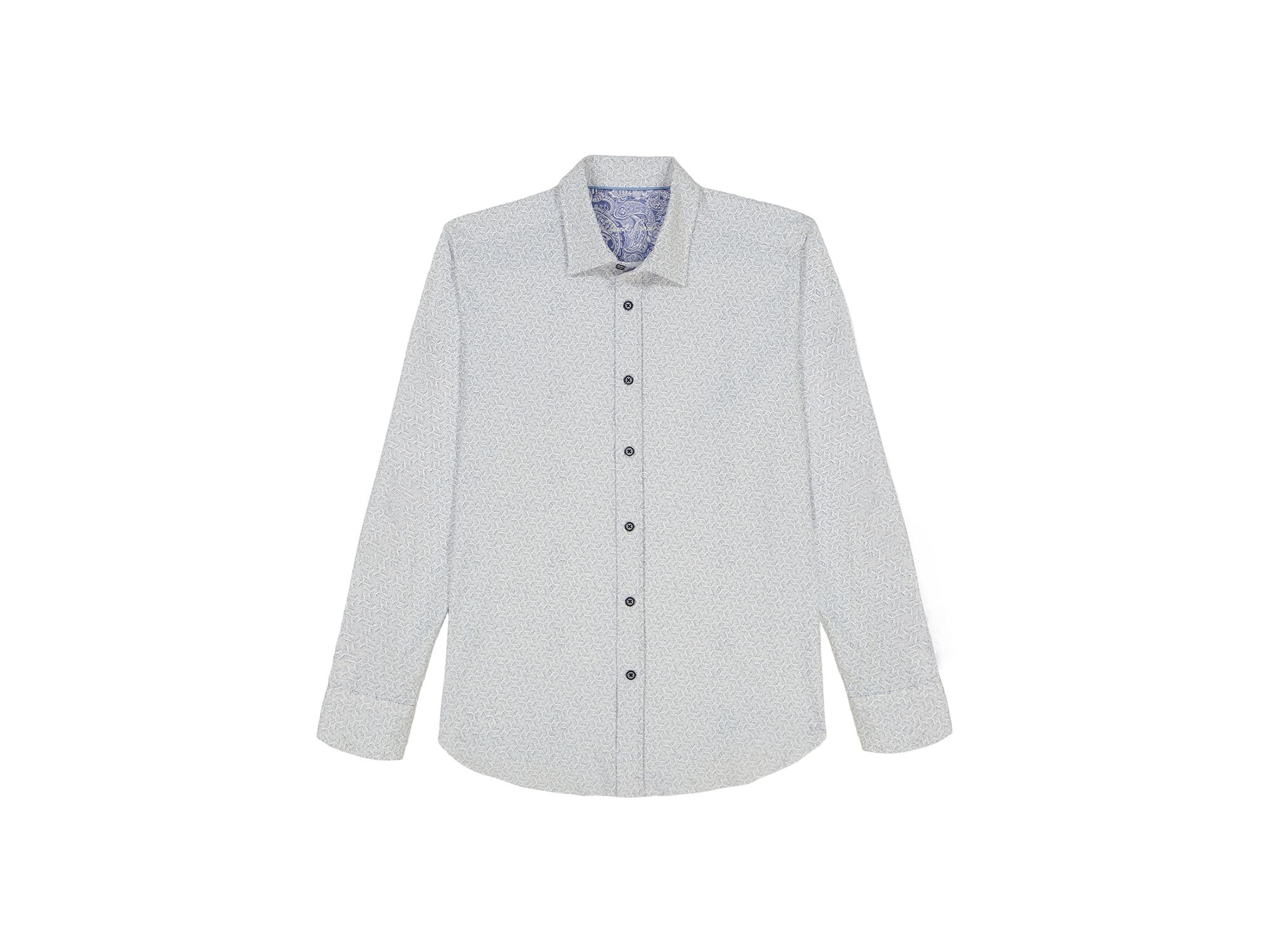 Asterik Knit Button Down Shirt — Image 5