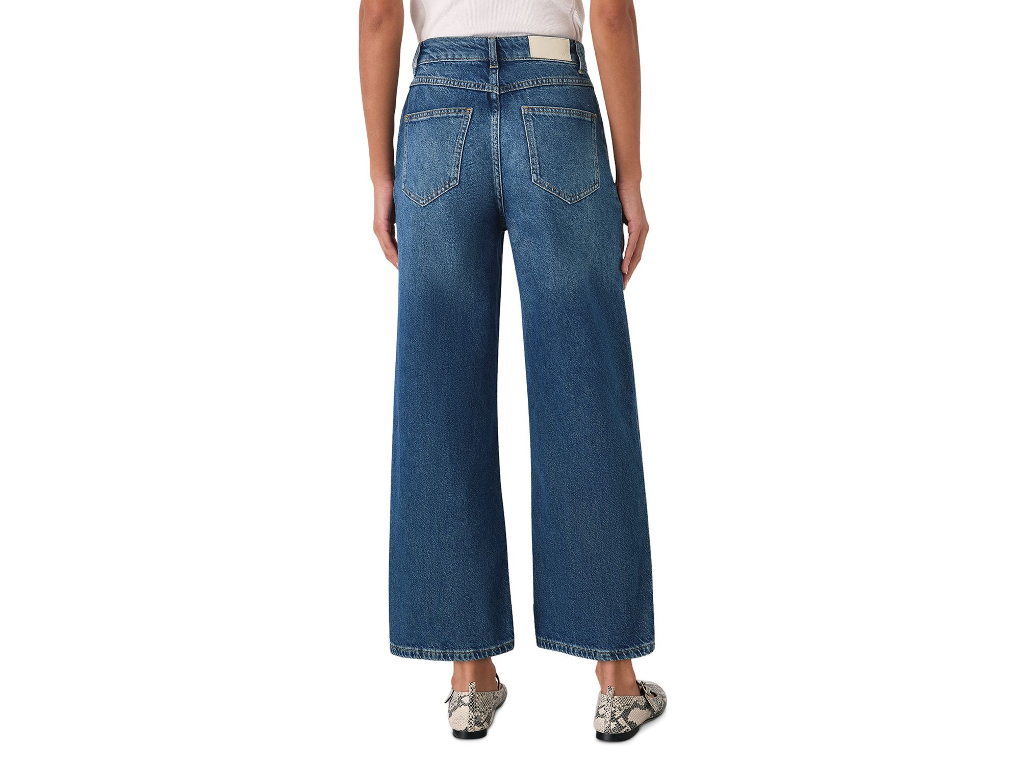 Ankle Straight Leg Jeans in Denim — Image 5