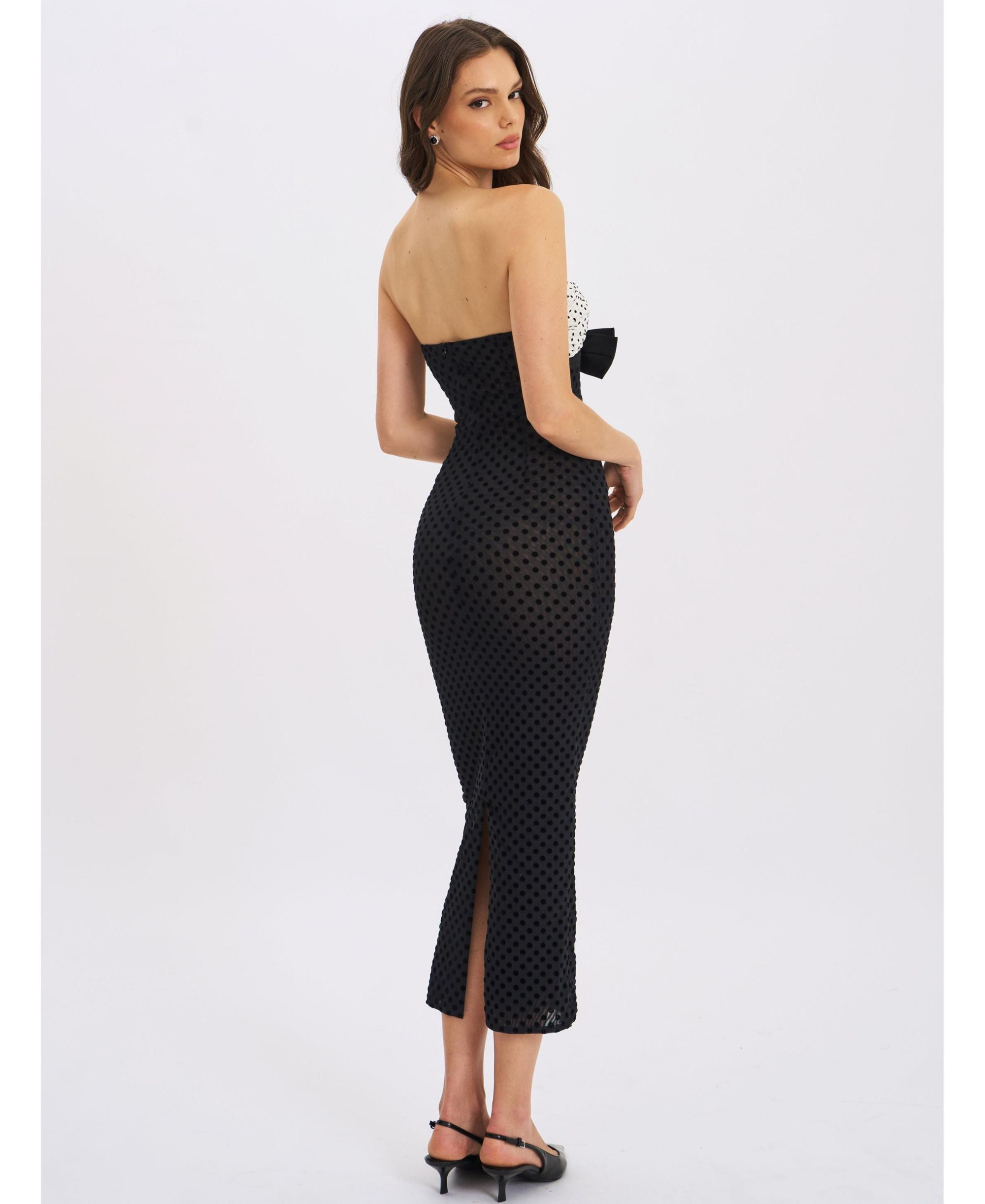 Faith Polka Dot Sweetheart Maxi Dress — Image 6