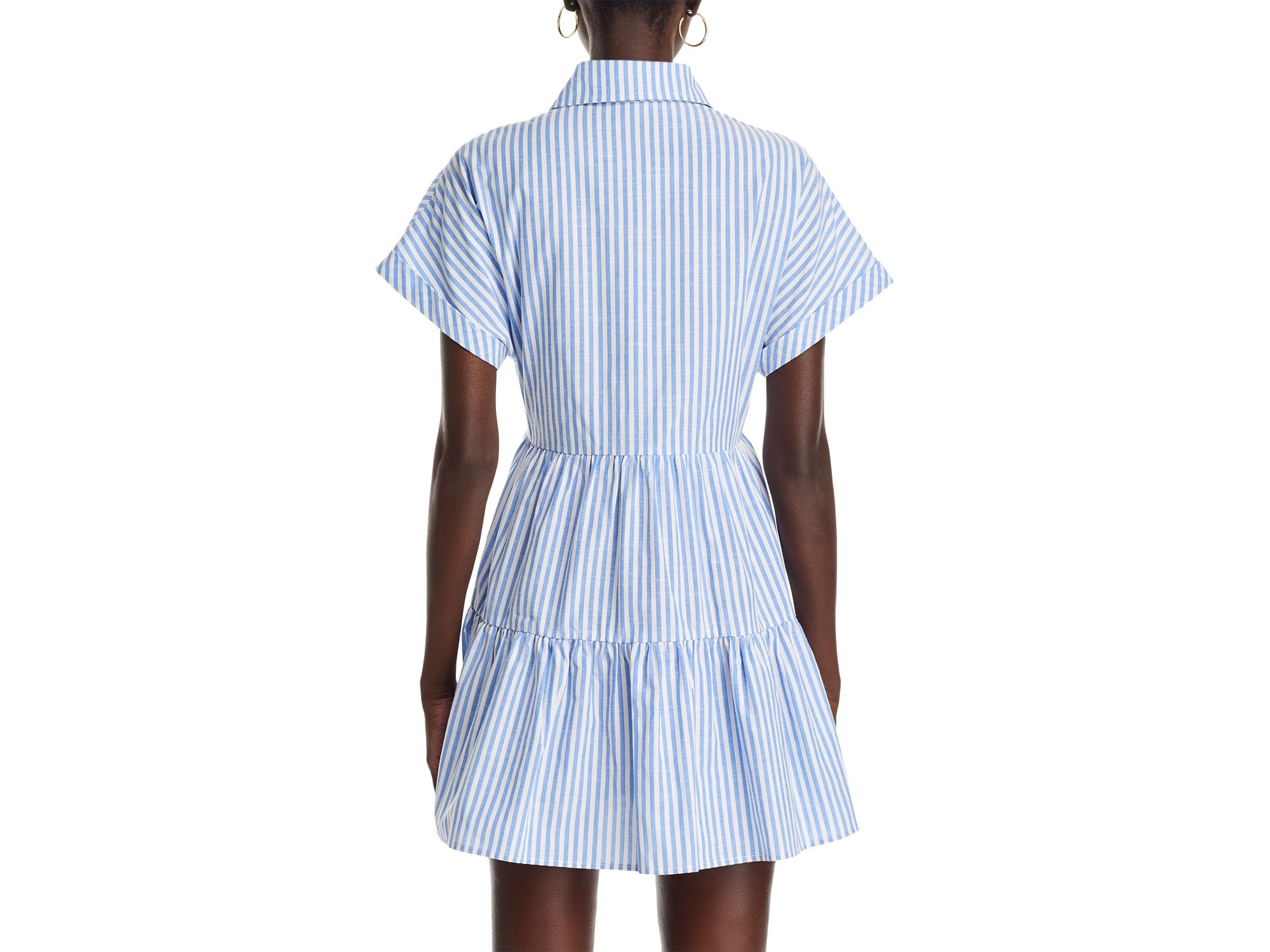Stripe Mini Shirt Dress - Exclusive — Image 4