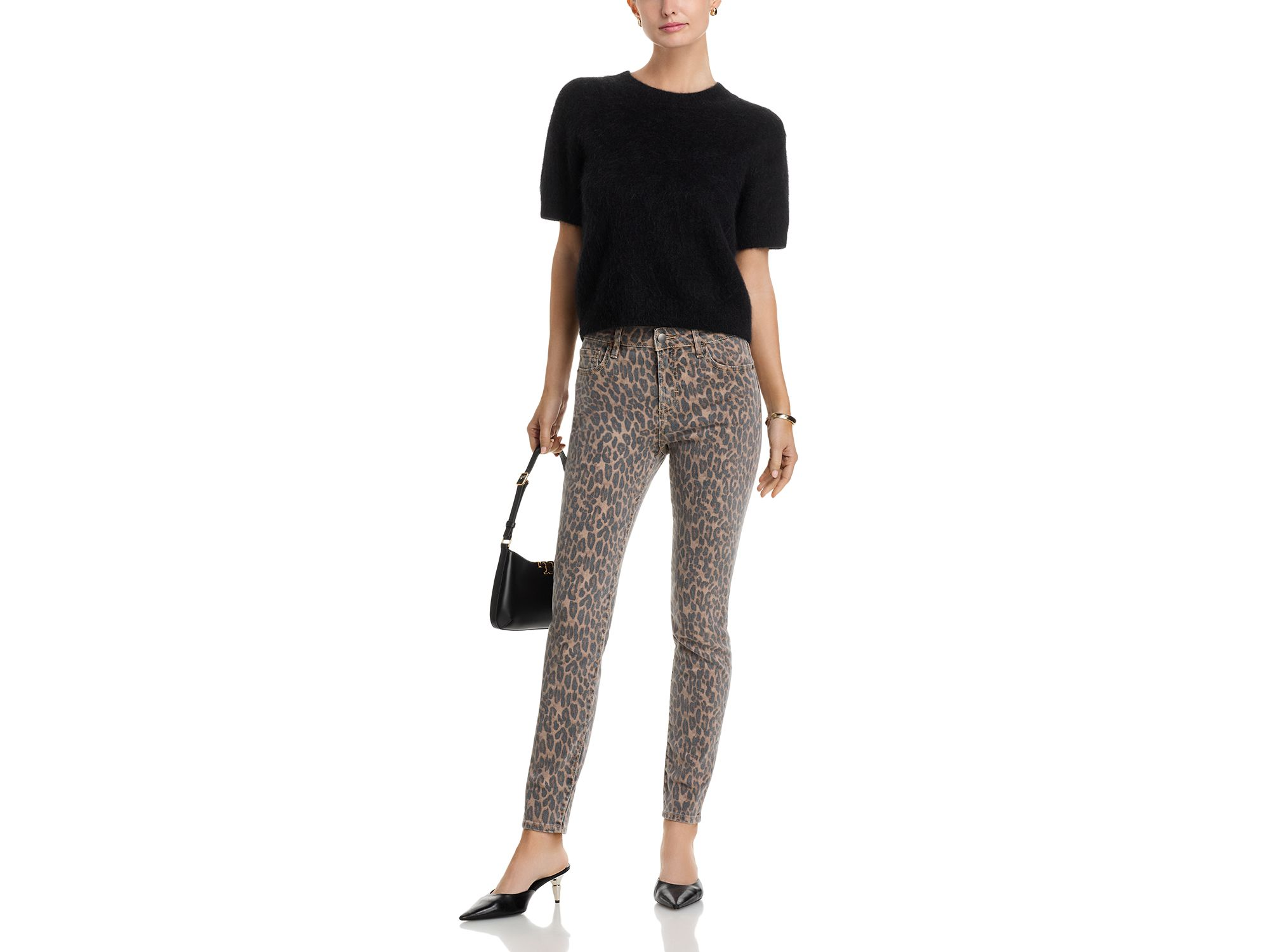 Leopard High Rise Skinny Jeans - Exclusive — Image 4