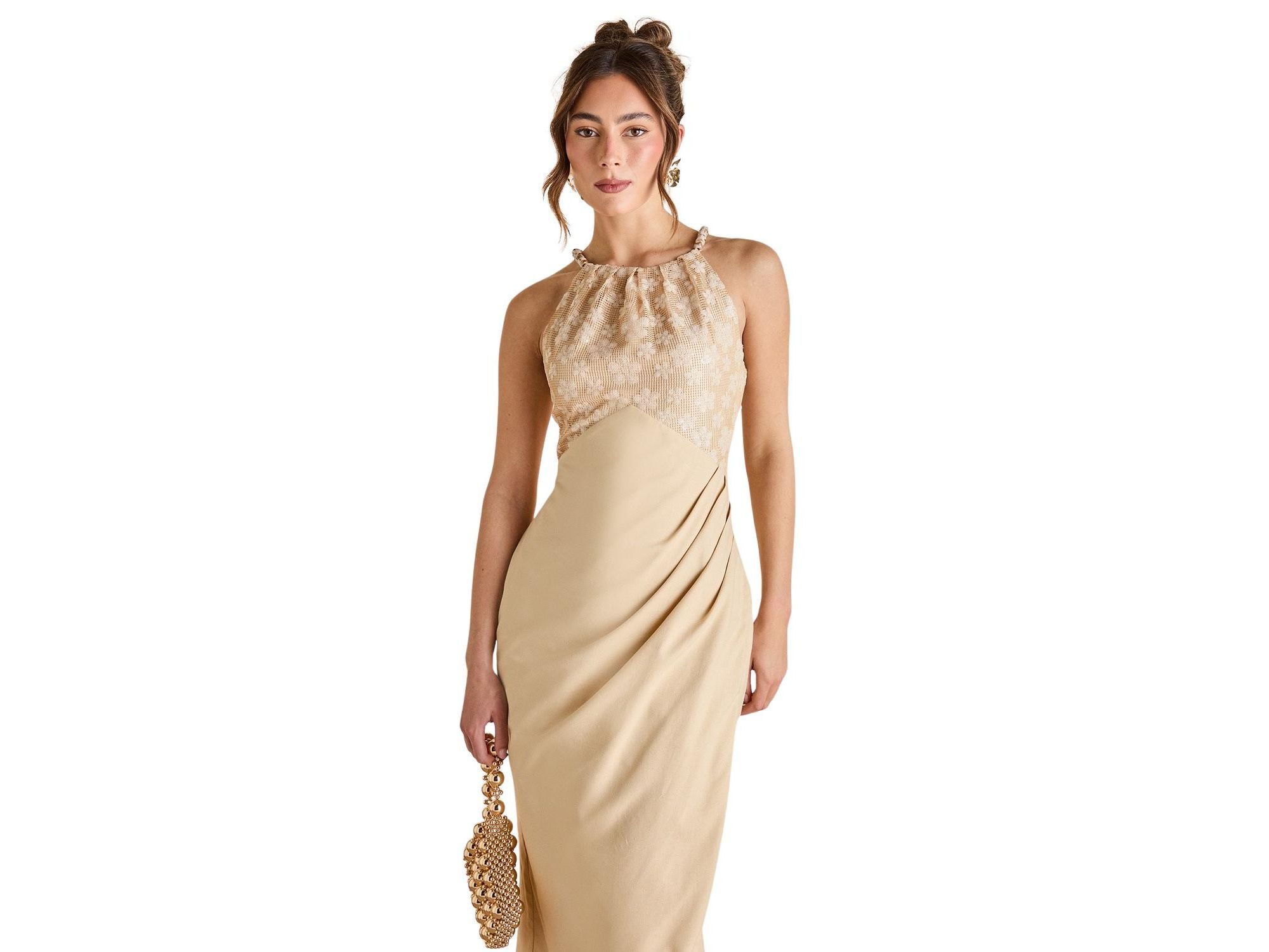 Bead Detail Sequin Midi Dress — Image 3