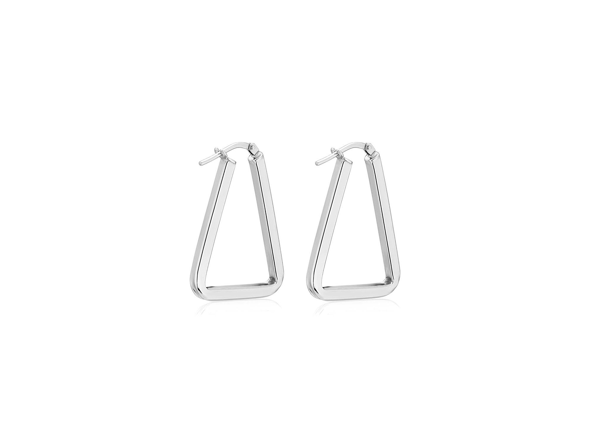 Sterling Trinity Midi Hoops — Image 5