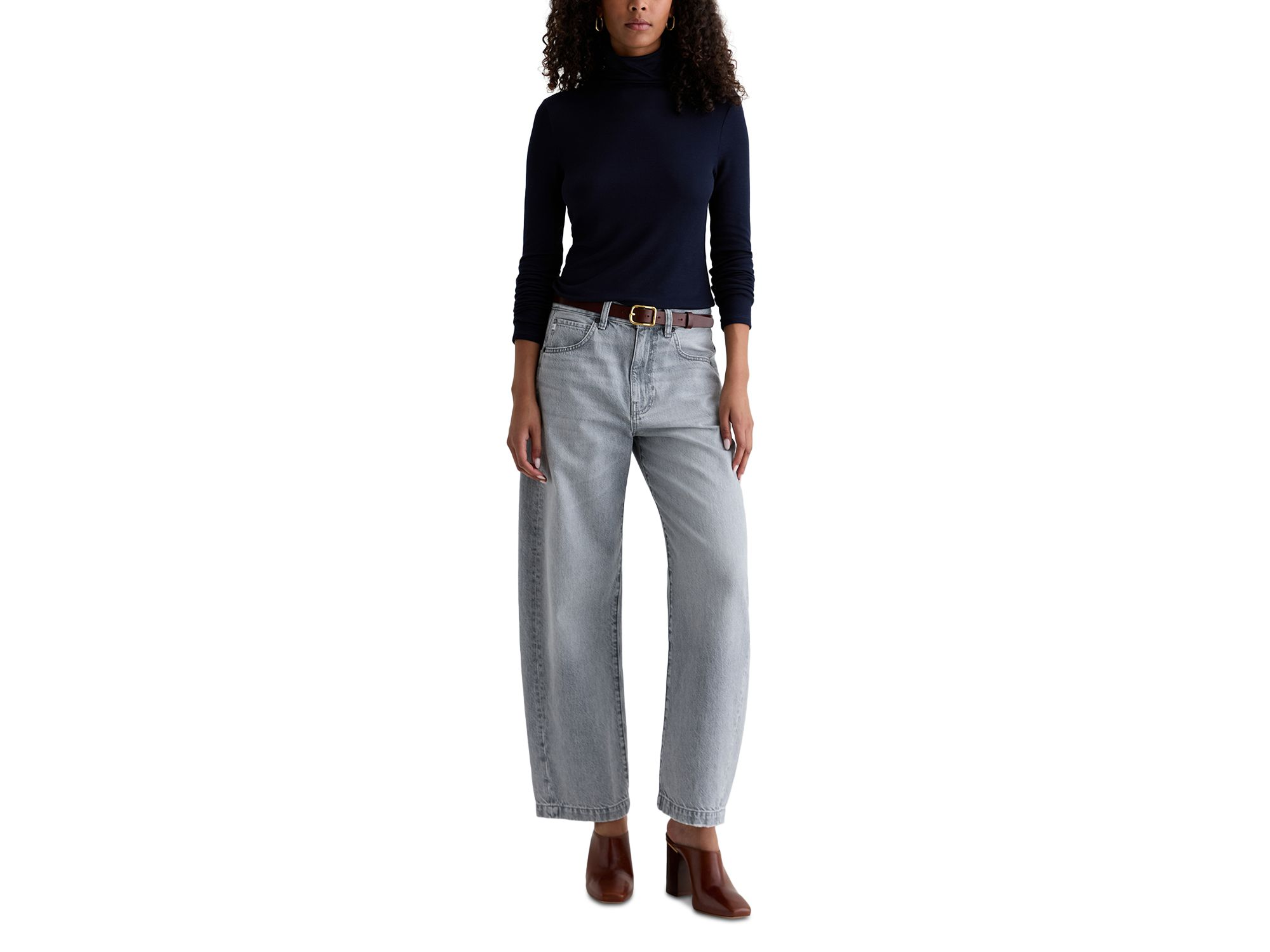 Hattie High Rise Barrel Jeans in Al Fresco — Image 6