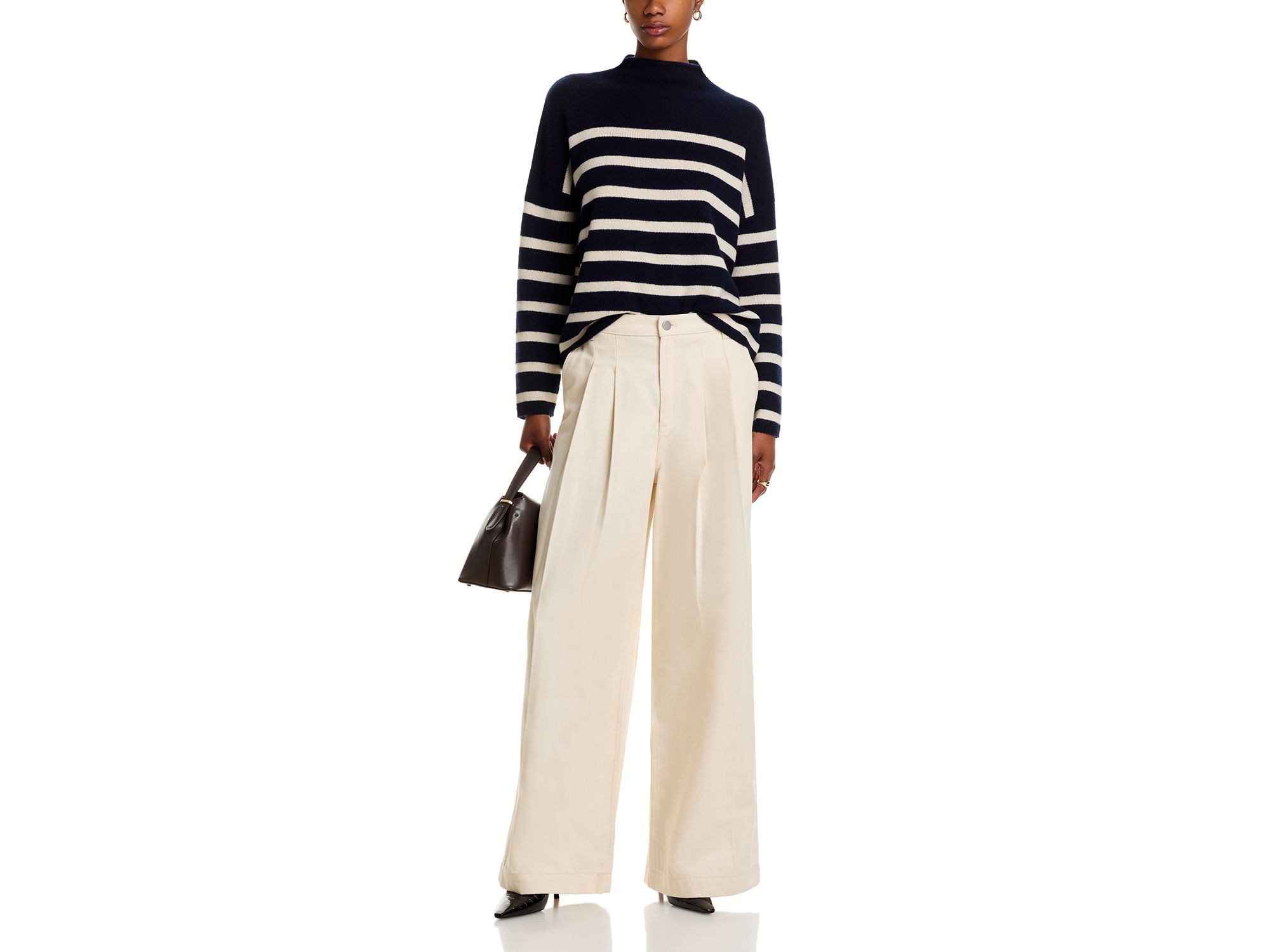 100% Cashmere Rollneck Striped Sweater - Exclusive — Image 4
