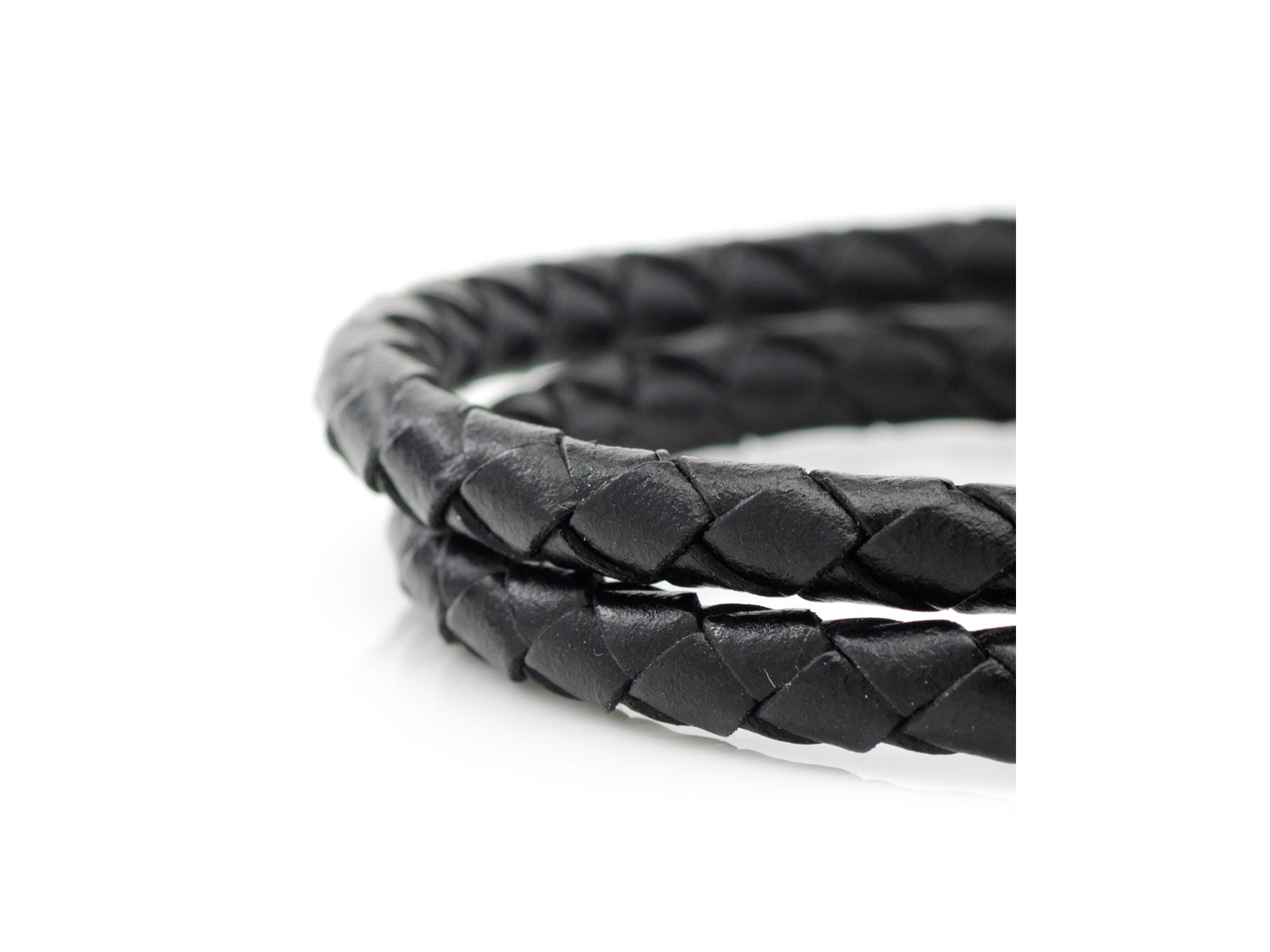 Mandalorian Helmet Double Wrap Leather Bracelet — Image 4