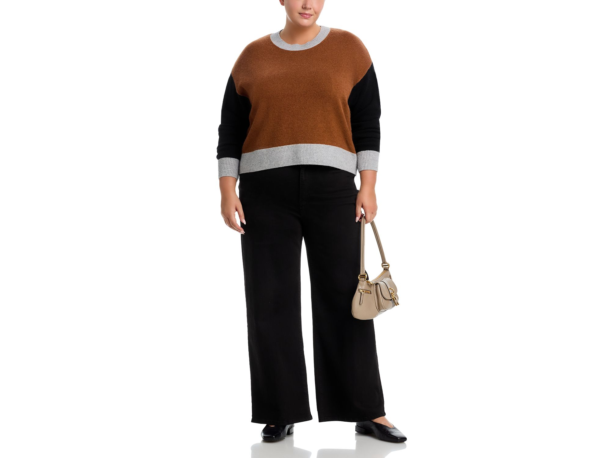 100% Cashmere Color Blocked Sweater - Exclusive — Image 7