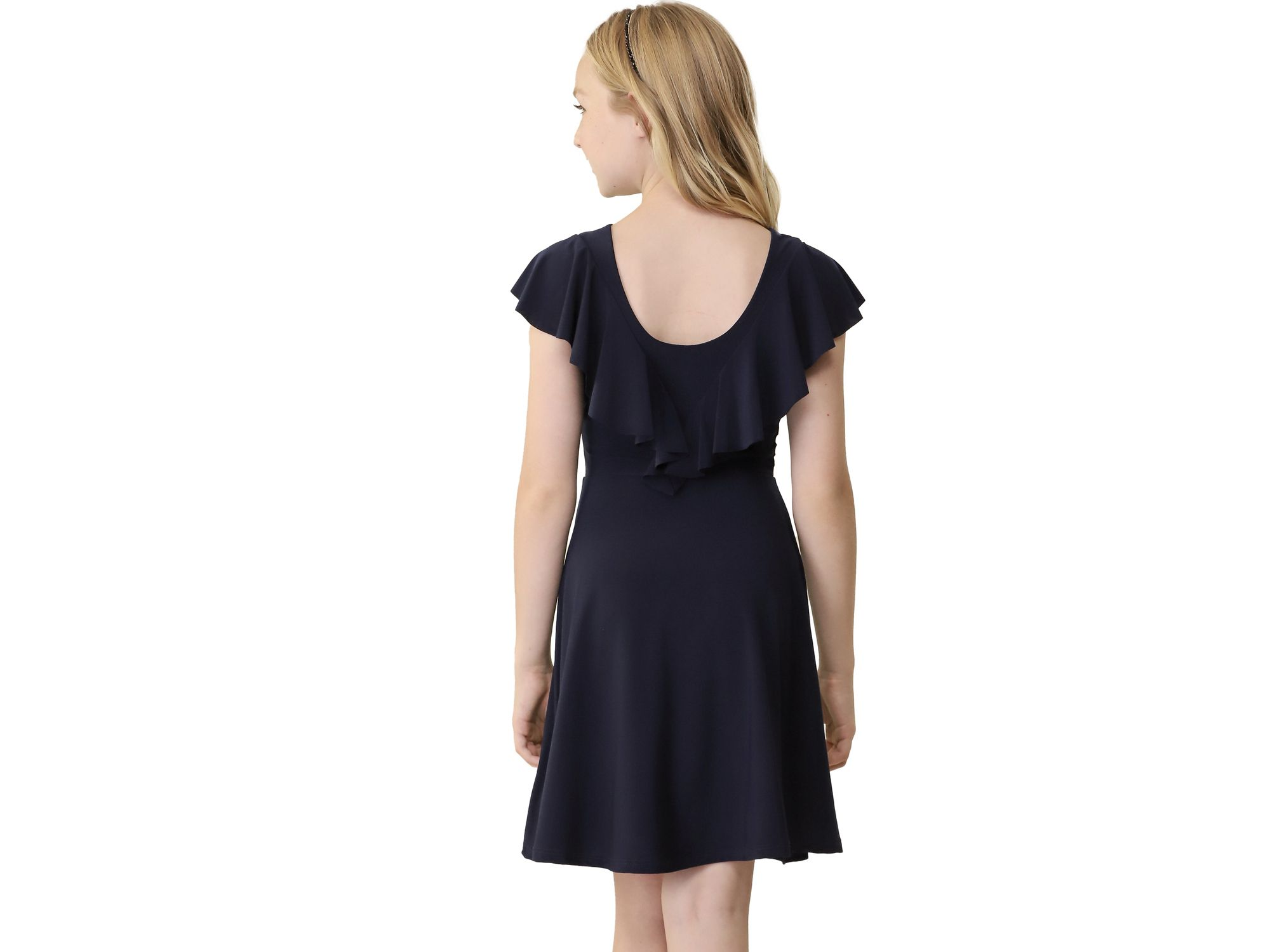 Girls' Flutter Sleeve Dress - Big Kid — Image 3