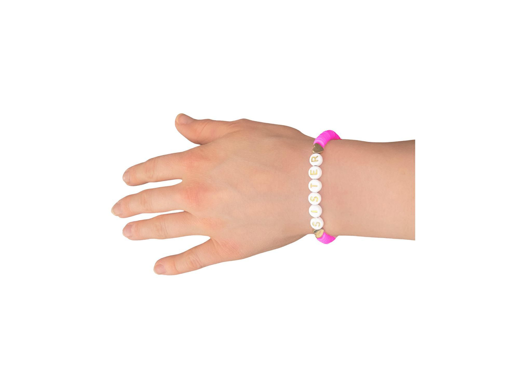 Girls' Sister Bracelet in Magenta - Little Kid — Image 3
