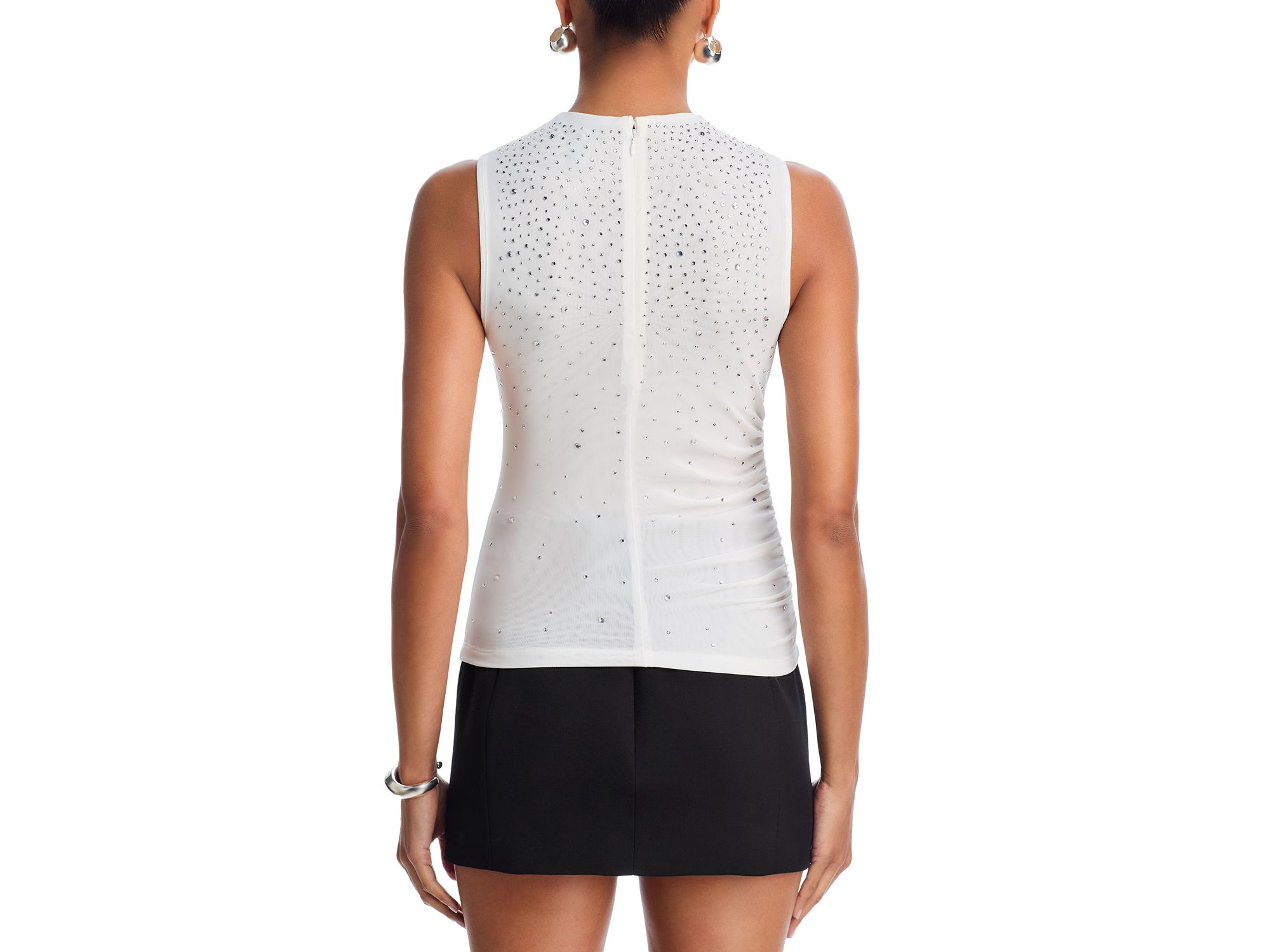 Sleeveless Crystal Jersey Top - Exclusive — Image 3