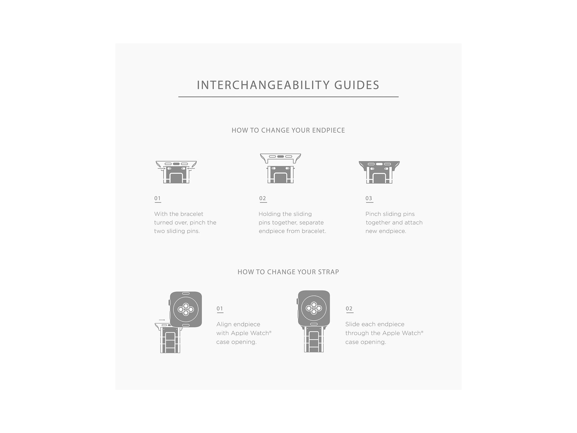 Apple Watch® Silicone Wrapped Interchangeable Bracelet, 38-49mm — Image 7