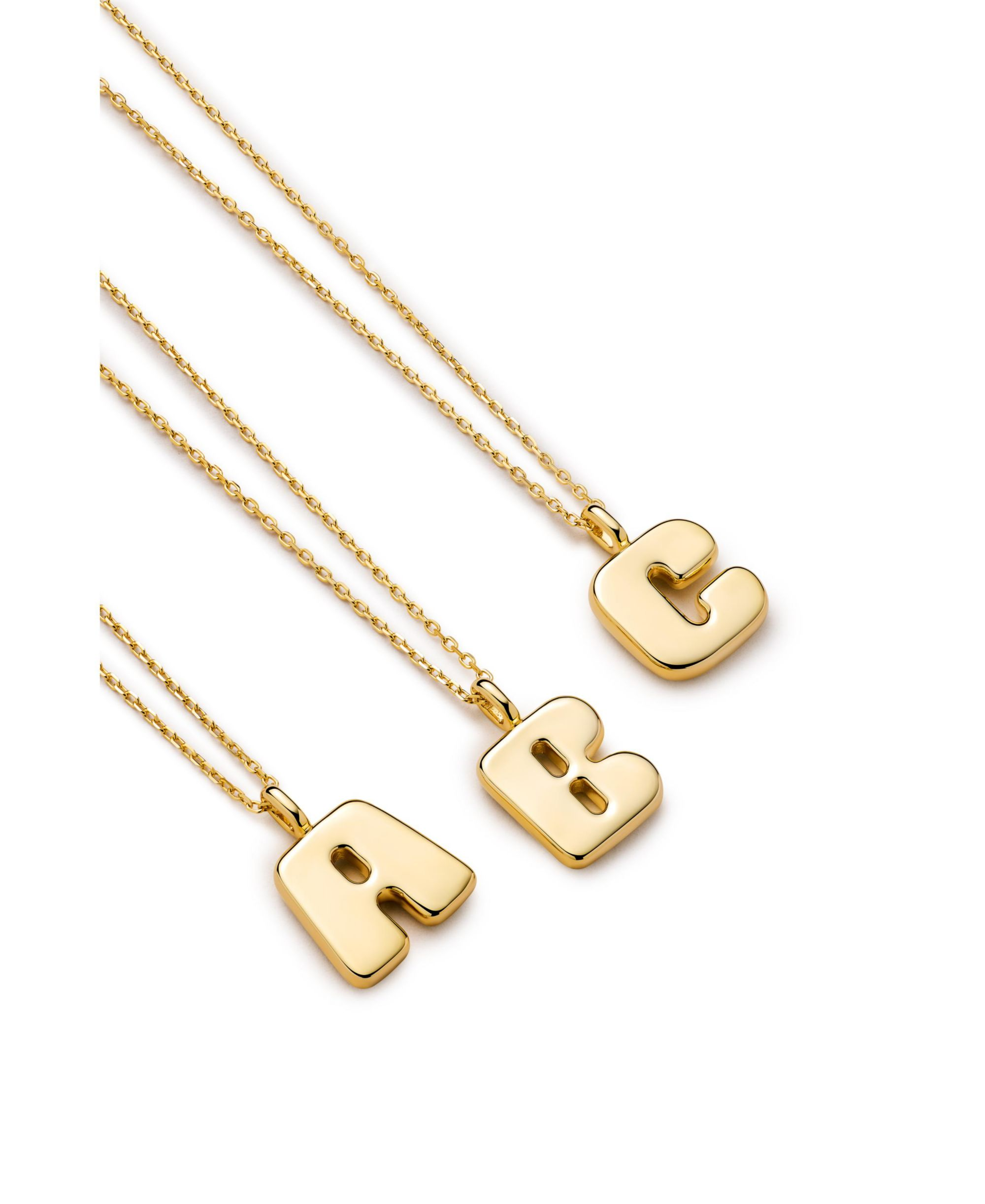 Bubble Letter Necklace — Image 4