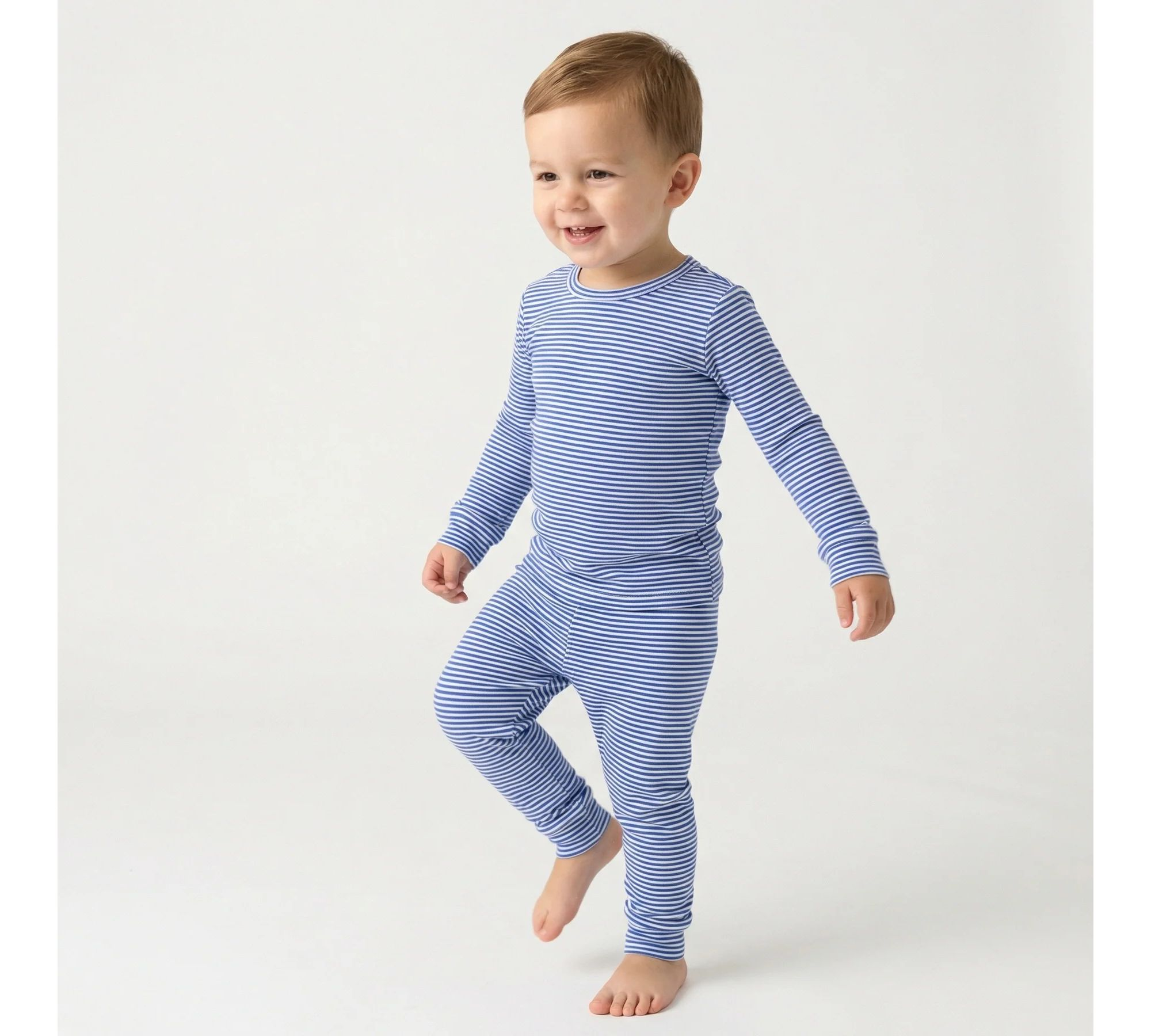 Boys' Cobalt Stripe Pajama Set - Baby, Little Kid — Image 6