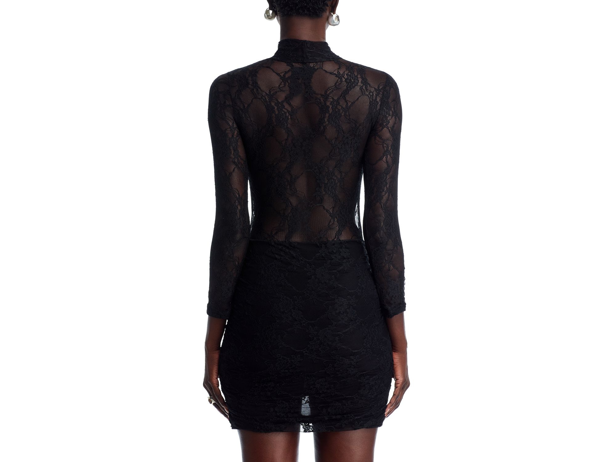 Drop Waist Lace Mini Dress — Image 3