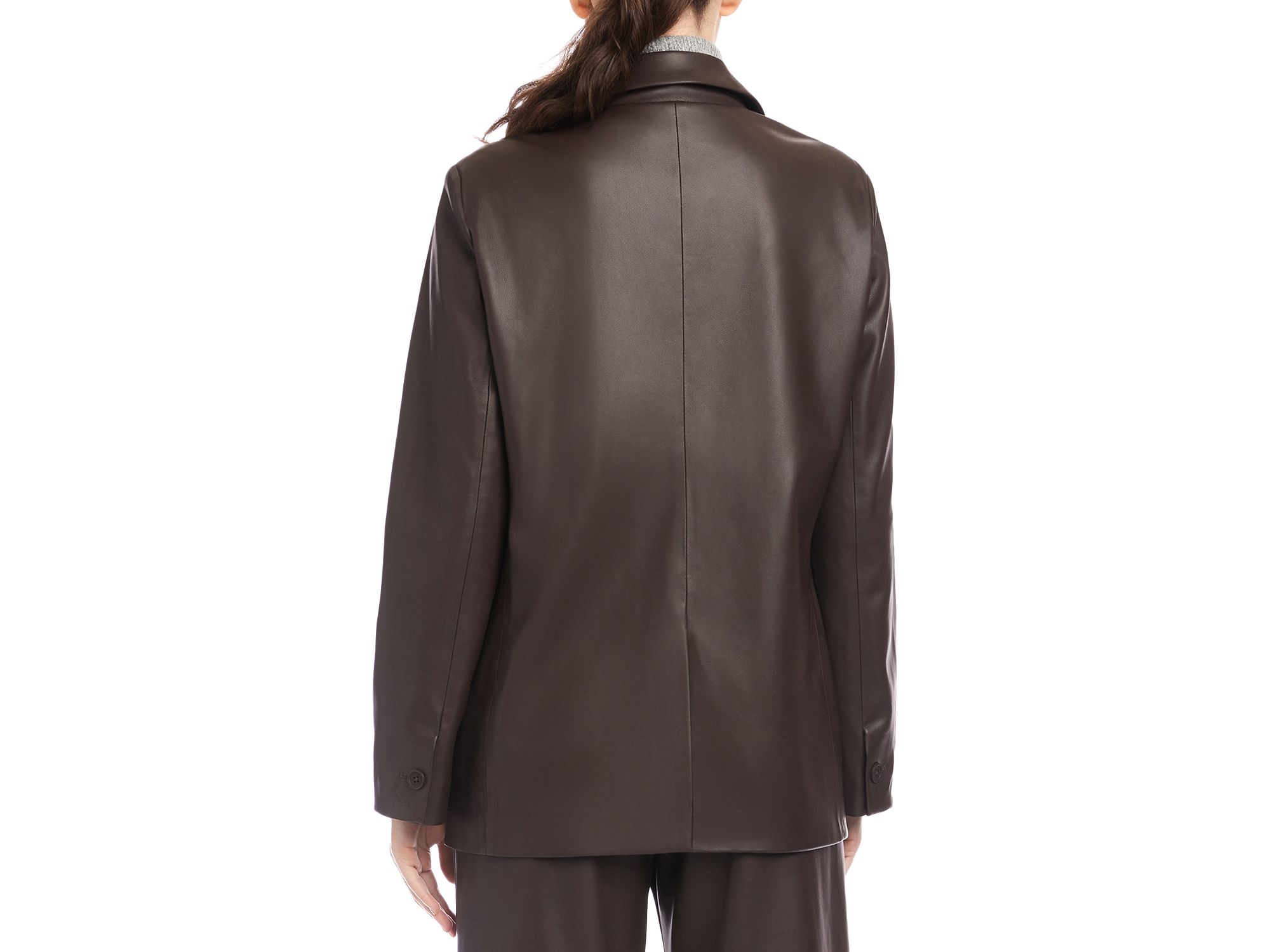 Regan Faux Leather Blazer — Image 4