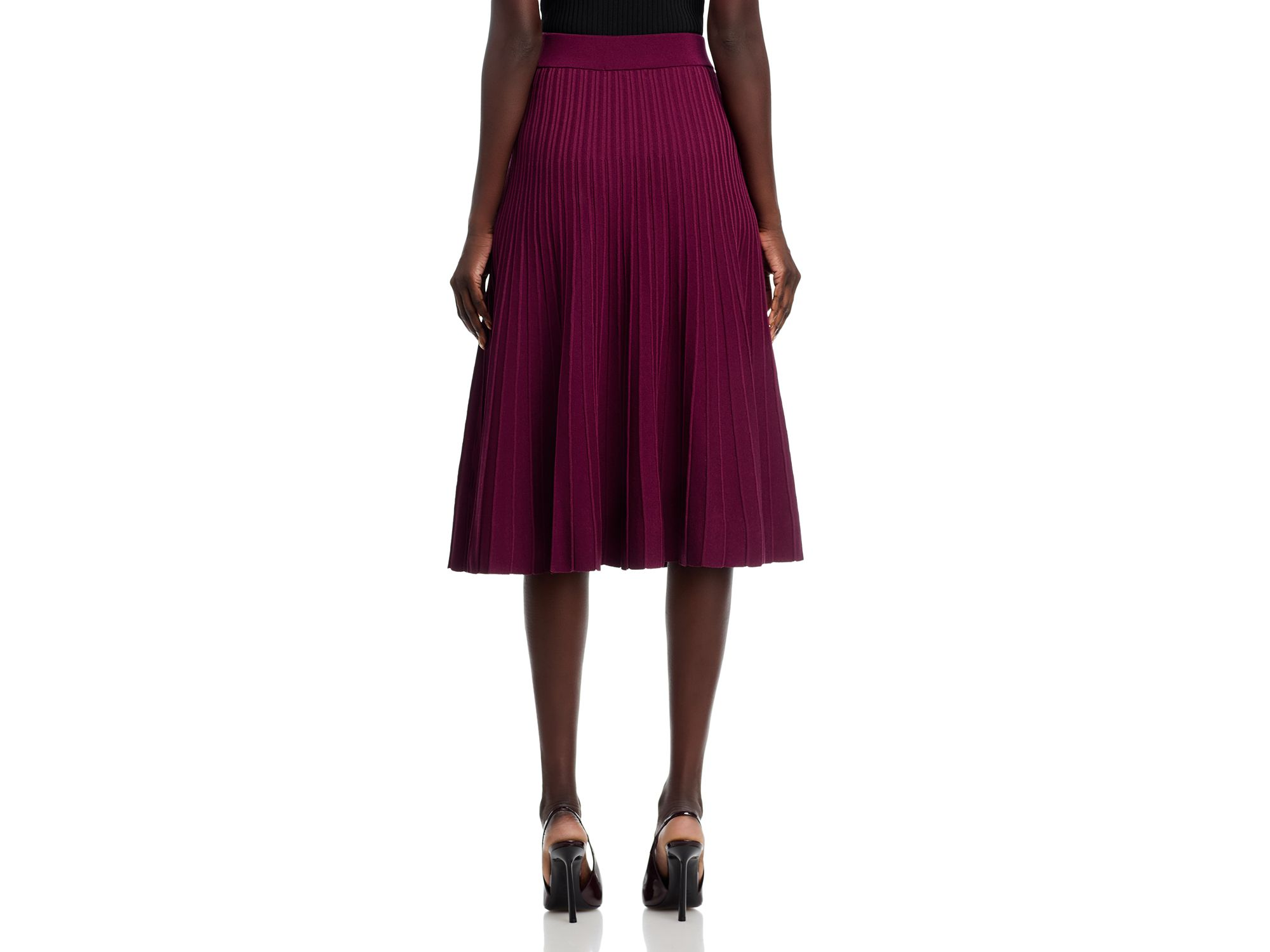 Rib A Line Midi Skirt — Image 3