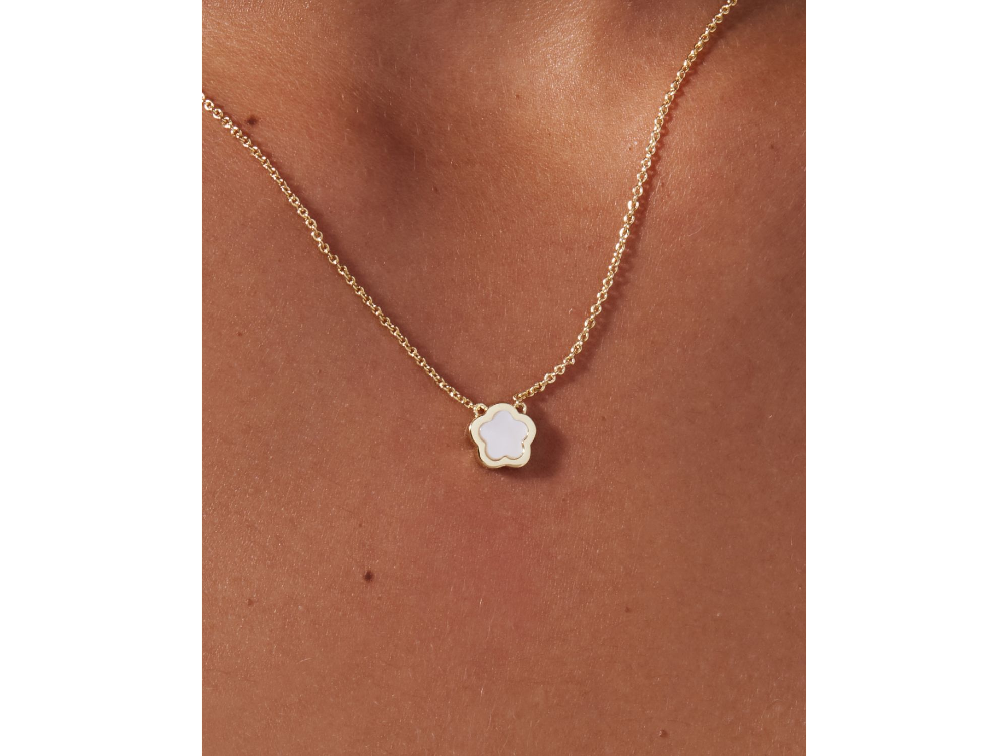 Mother of Pearl Inlay Flower Pendant - Saya — Image 3
