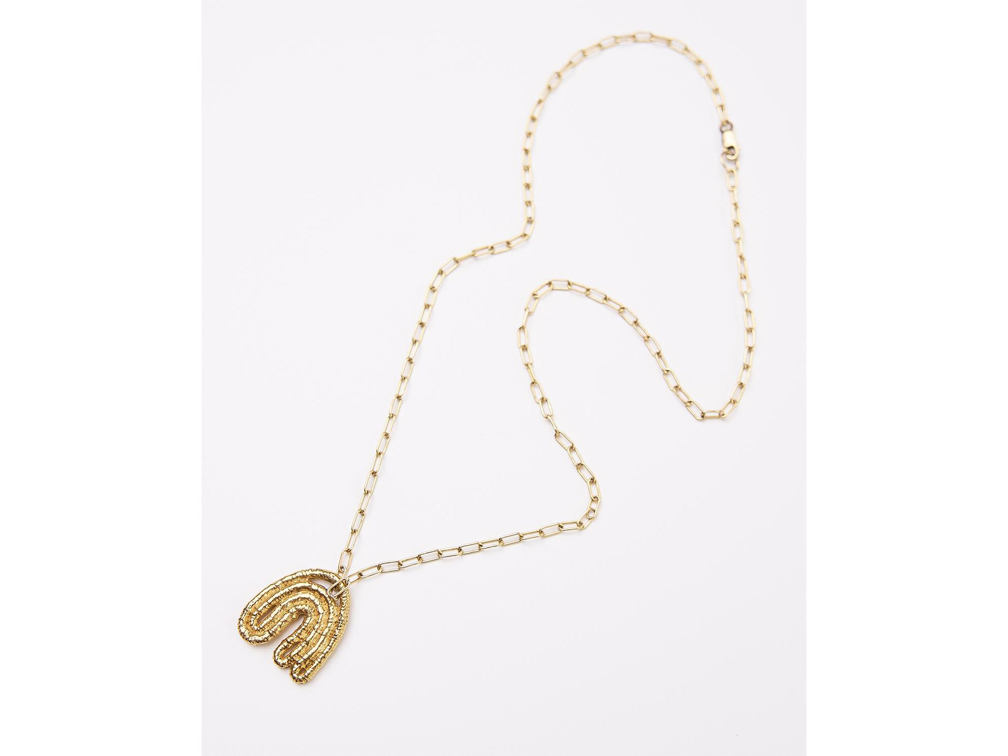 Leaf Pendant - 14K Gold Plate — Image 4