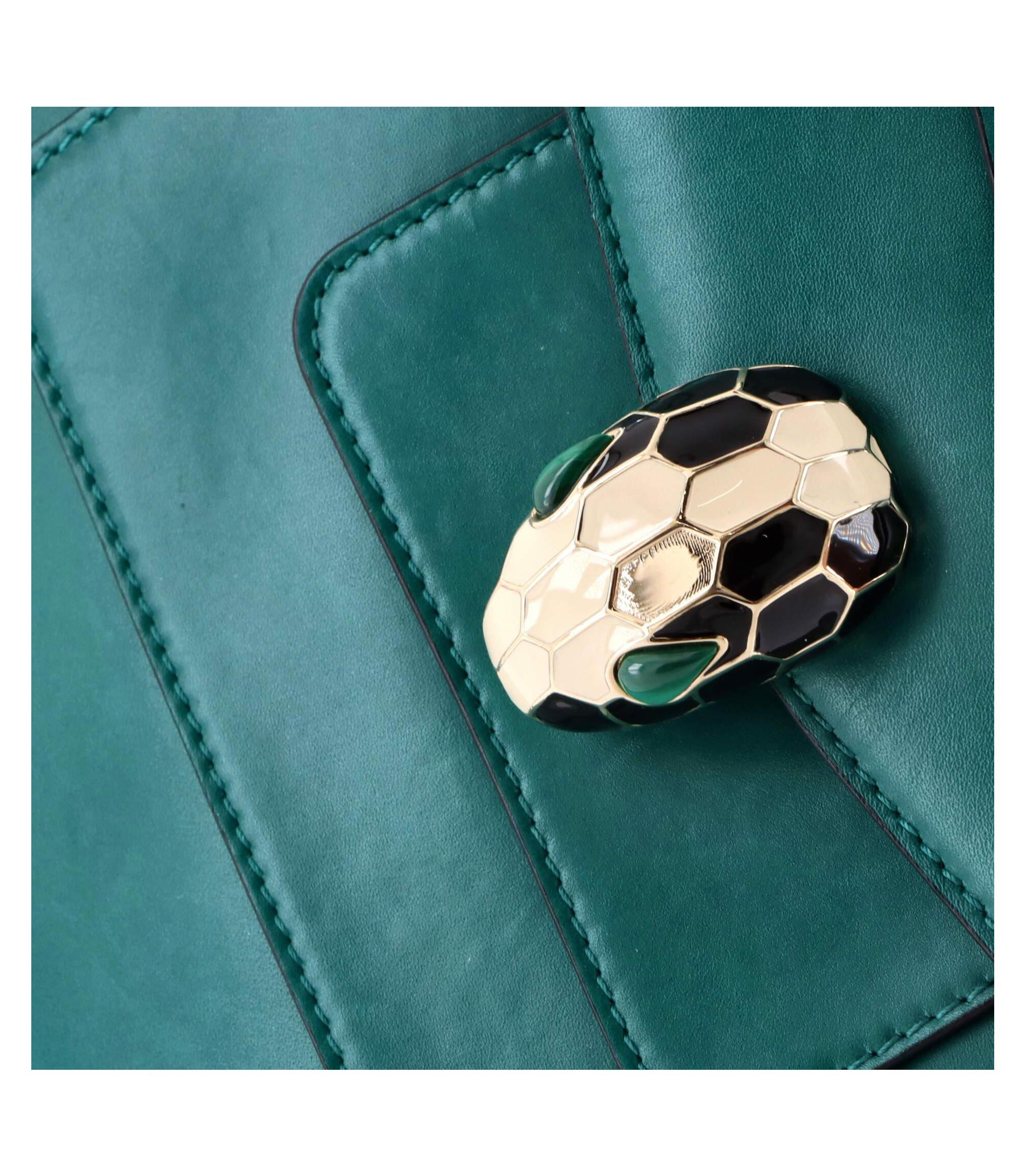 Medium Serpenti Forever Square Shoulder Bag Leather — Image 3