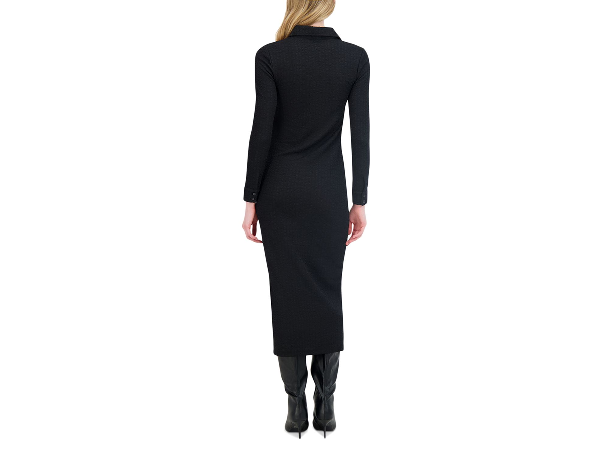 Textured Knit Dress — Image 3