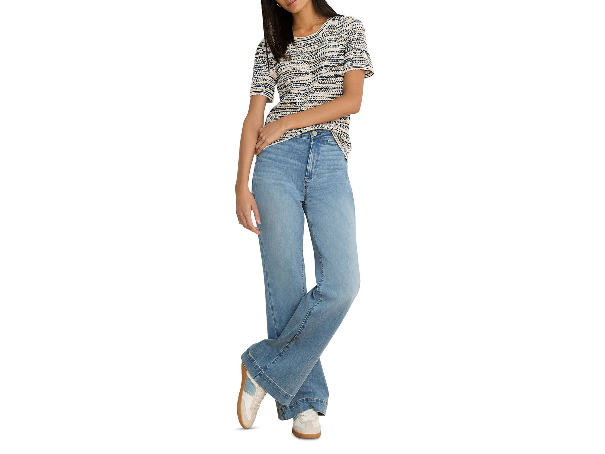Spacedye Tuck Stitch Sweater Tee — Image 3