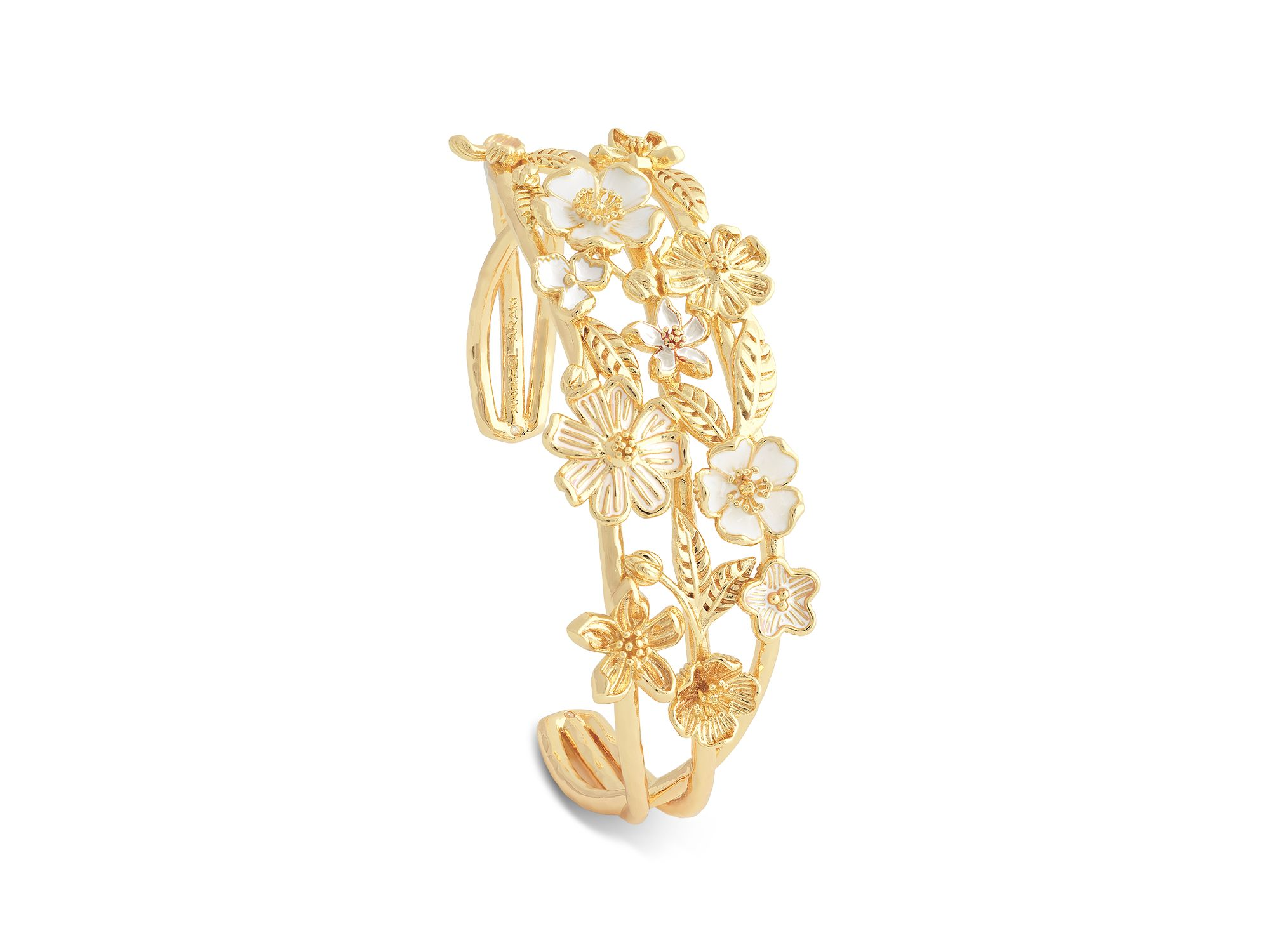 Bloom Triple Row Cuff Bracelet in 18K Gold Plated - Exclusive — Image 4
