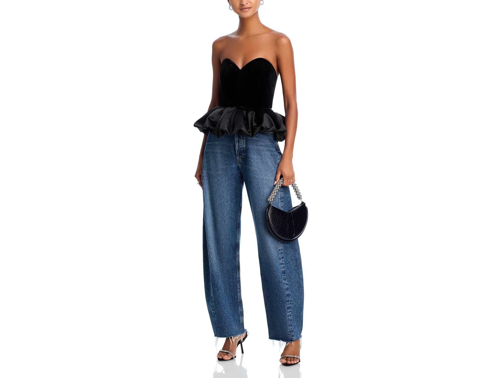 Strapless Velvet Top - Exclusive — Image 4