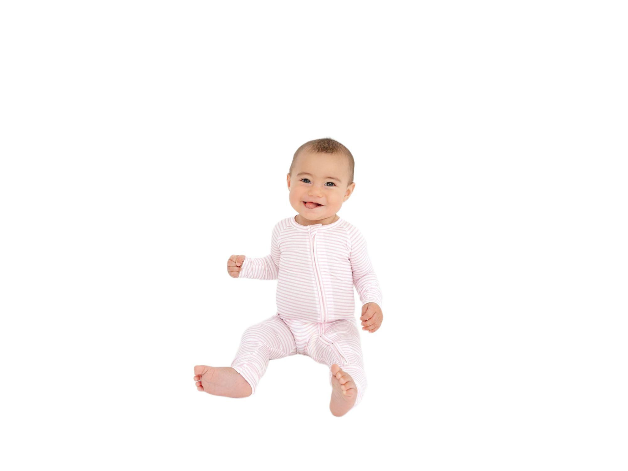 Girls' Ballet Stripe Bamboo Sleeper - Baby — Image 7