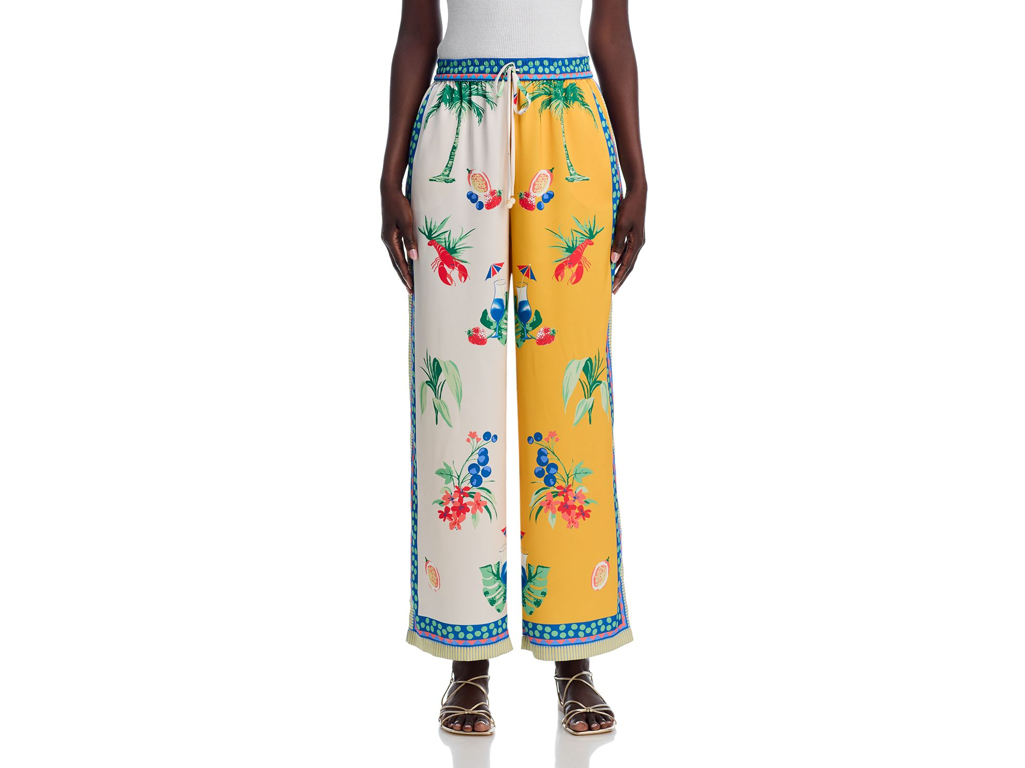 Printed Wide Leg Pants - Exclusive — Image 6