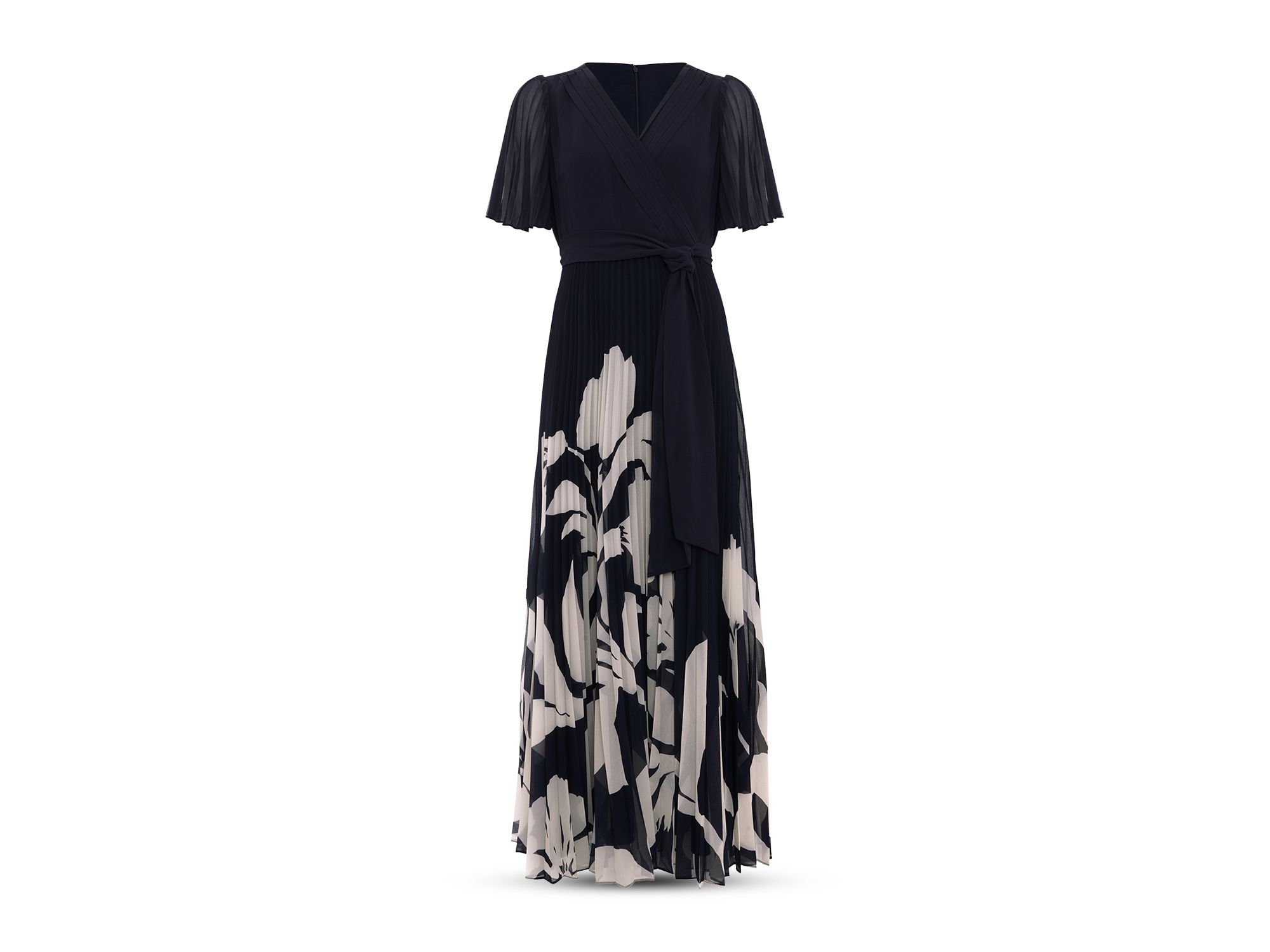Abigail Pleated Wrap Dress — Image 9