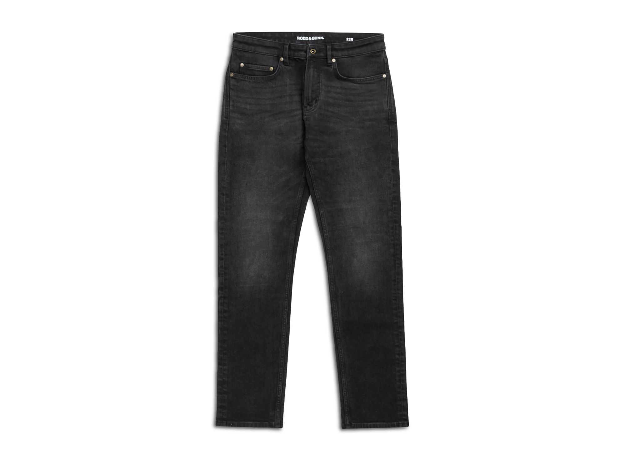 Lyell Straight Fit Jeans in Used Black — Image 7