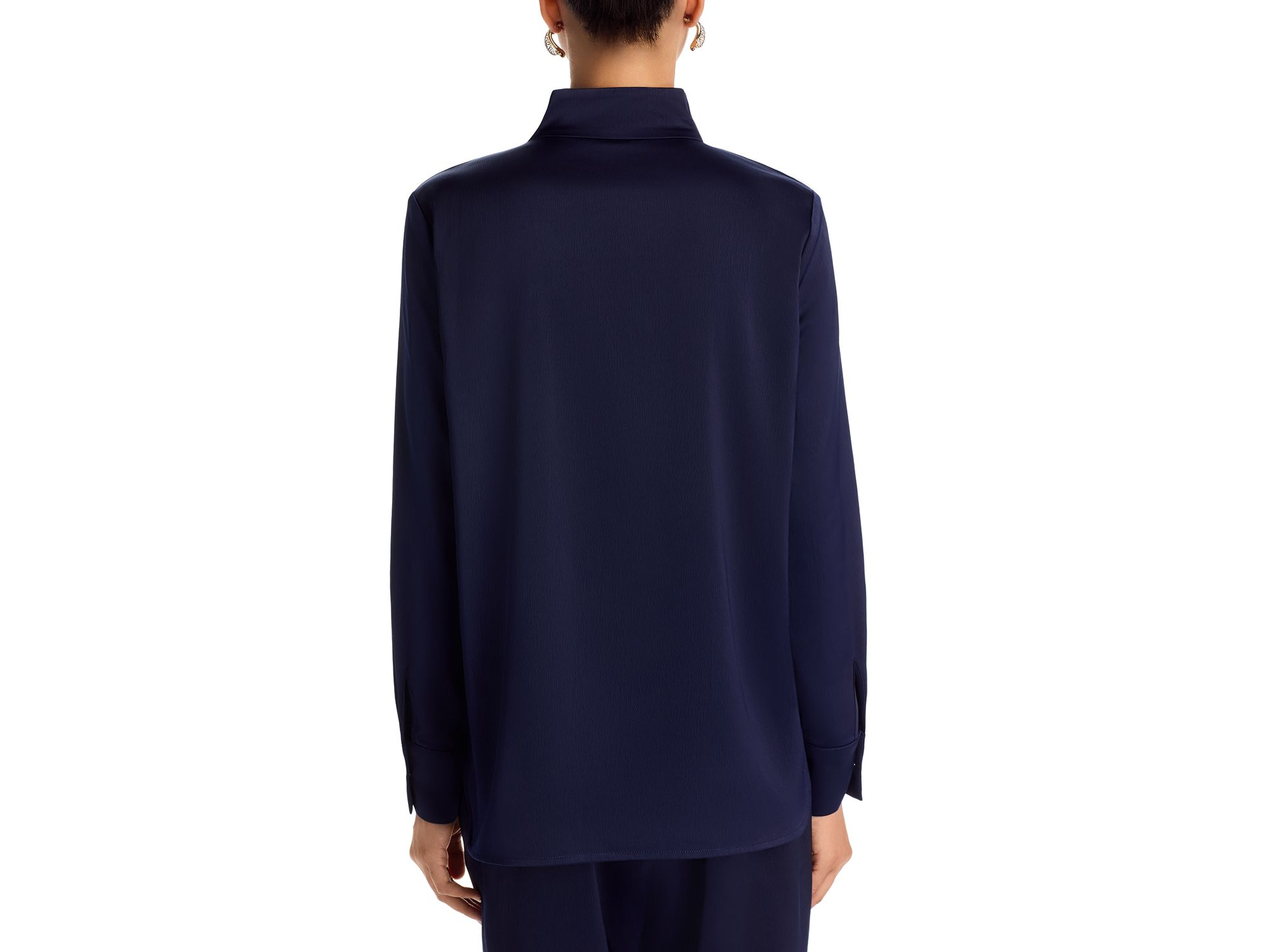 Split Collar Embroidered Blouse — Image 3