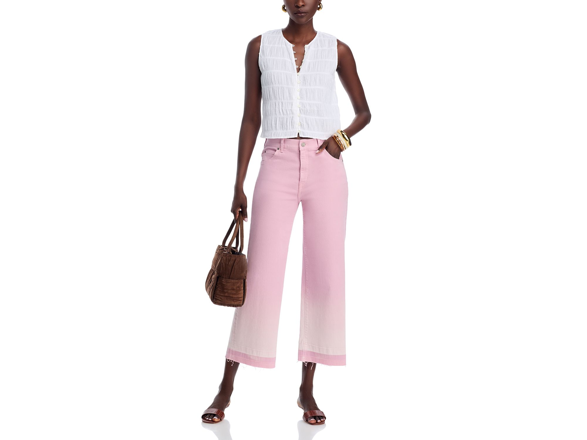Rafaella High Rise Ankle Jeans in Peony - Exclusive — Image 4