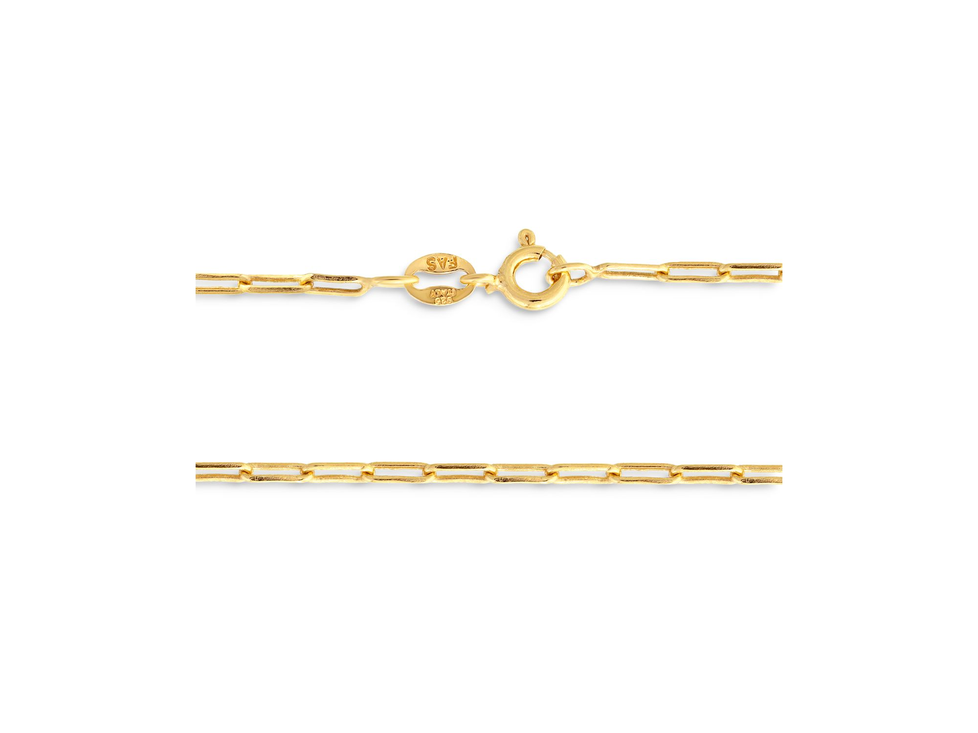 Sterling Paper Clip Necklace, 15.5" - Exclusive — Image 4