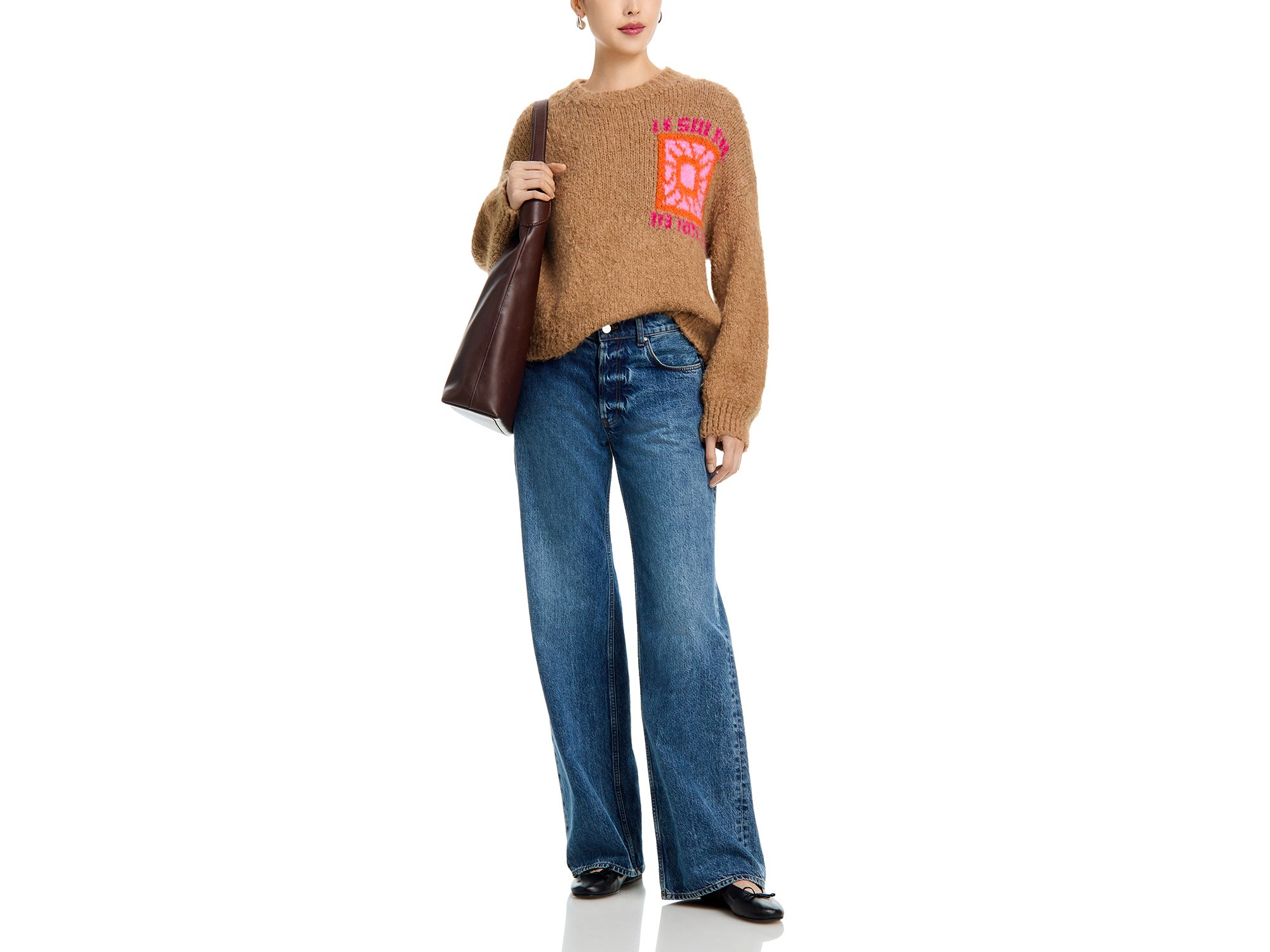 Jacquard Crewneck Sweater — Image 4