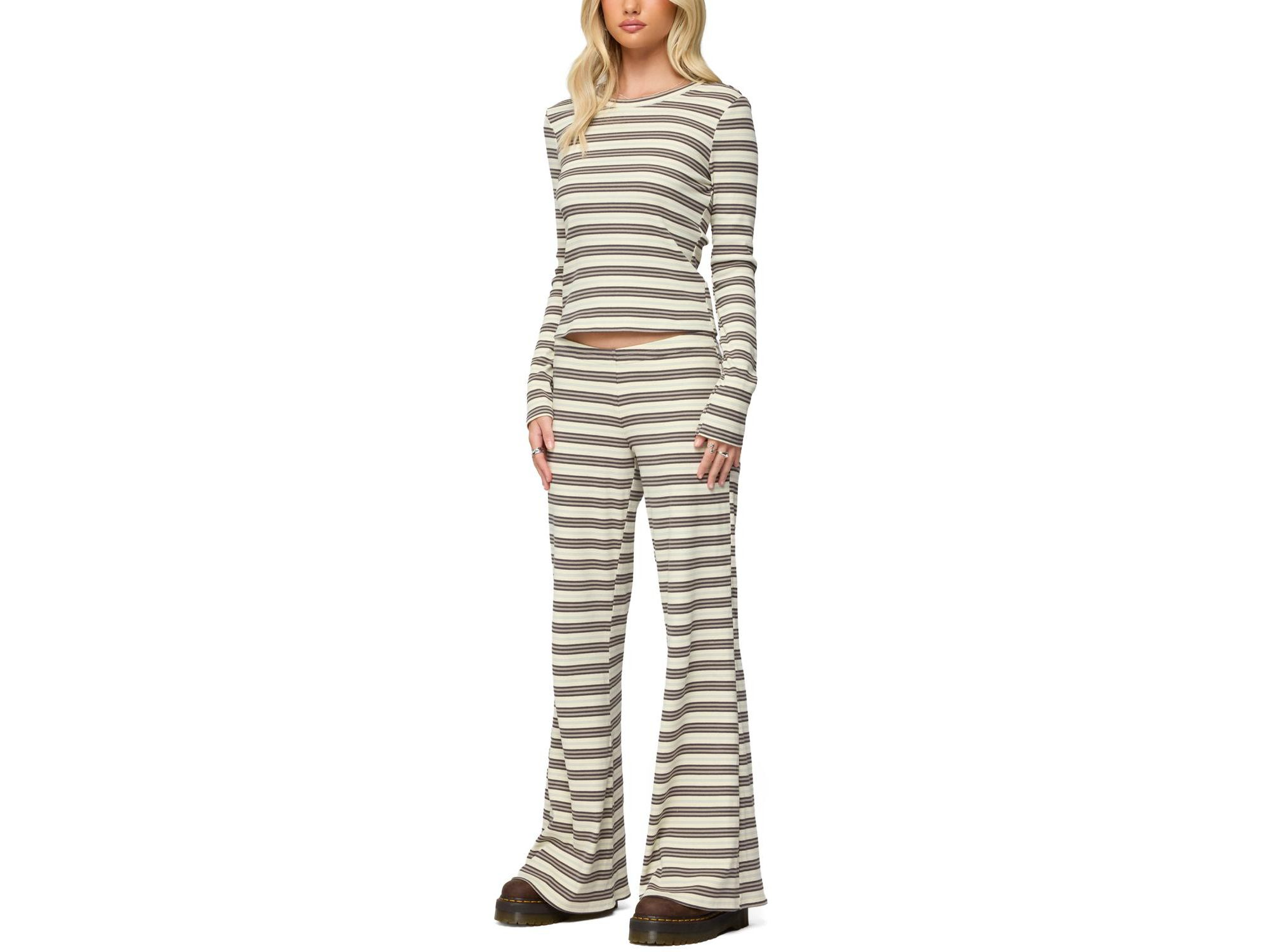 Avalie Striped Ribbed Pants — Image 5