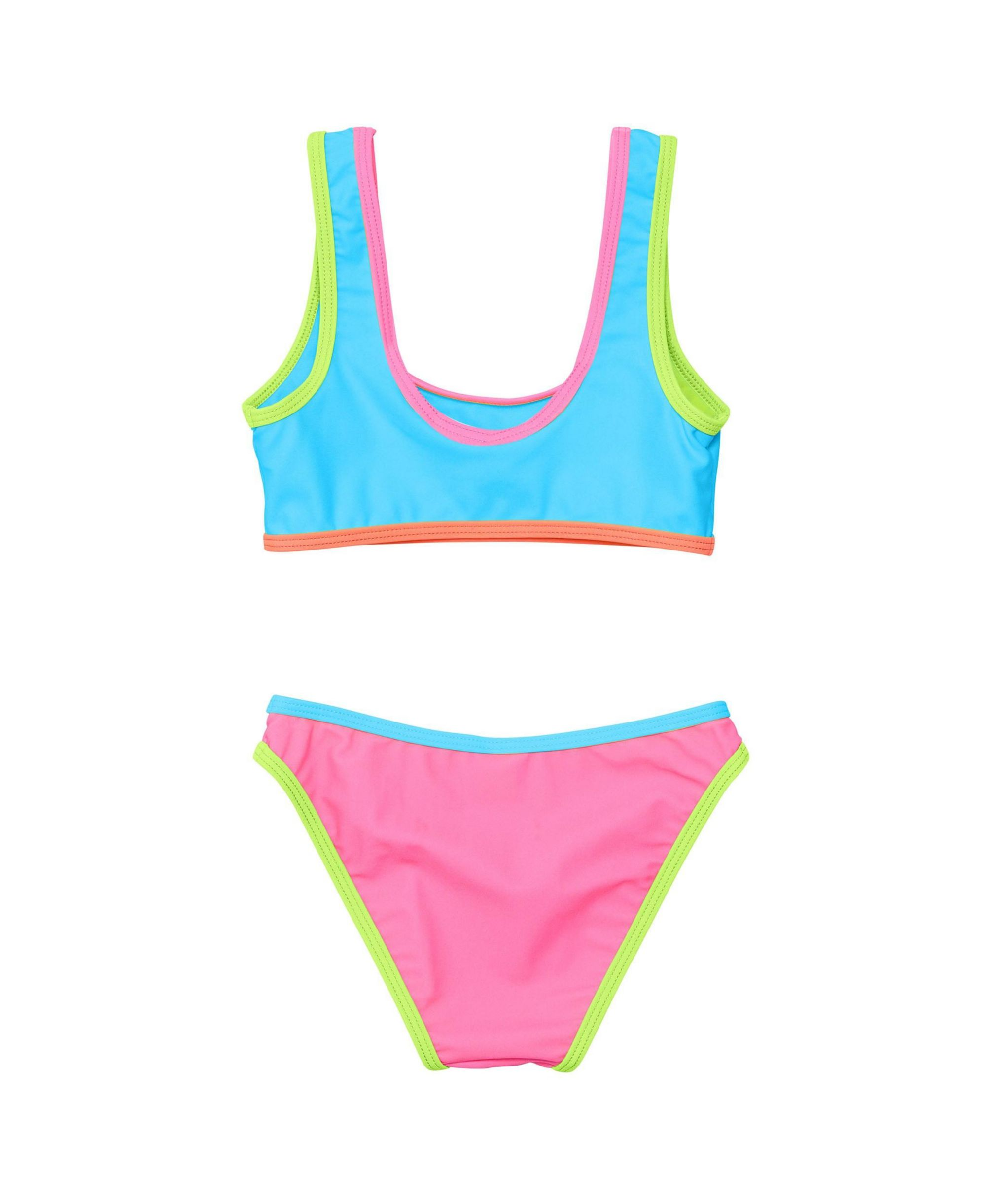 Girls' Candy Colorblock Crop Bikini - Little Kid, Big Kid — Image 4