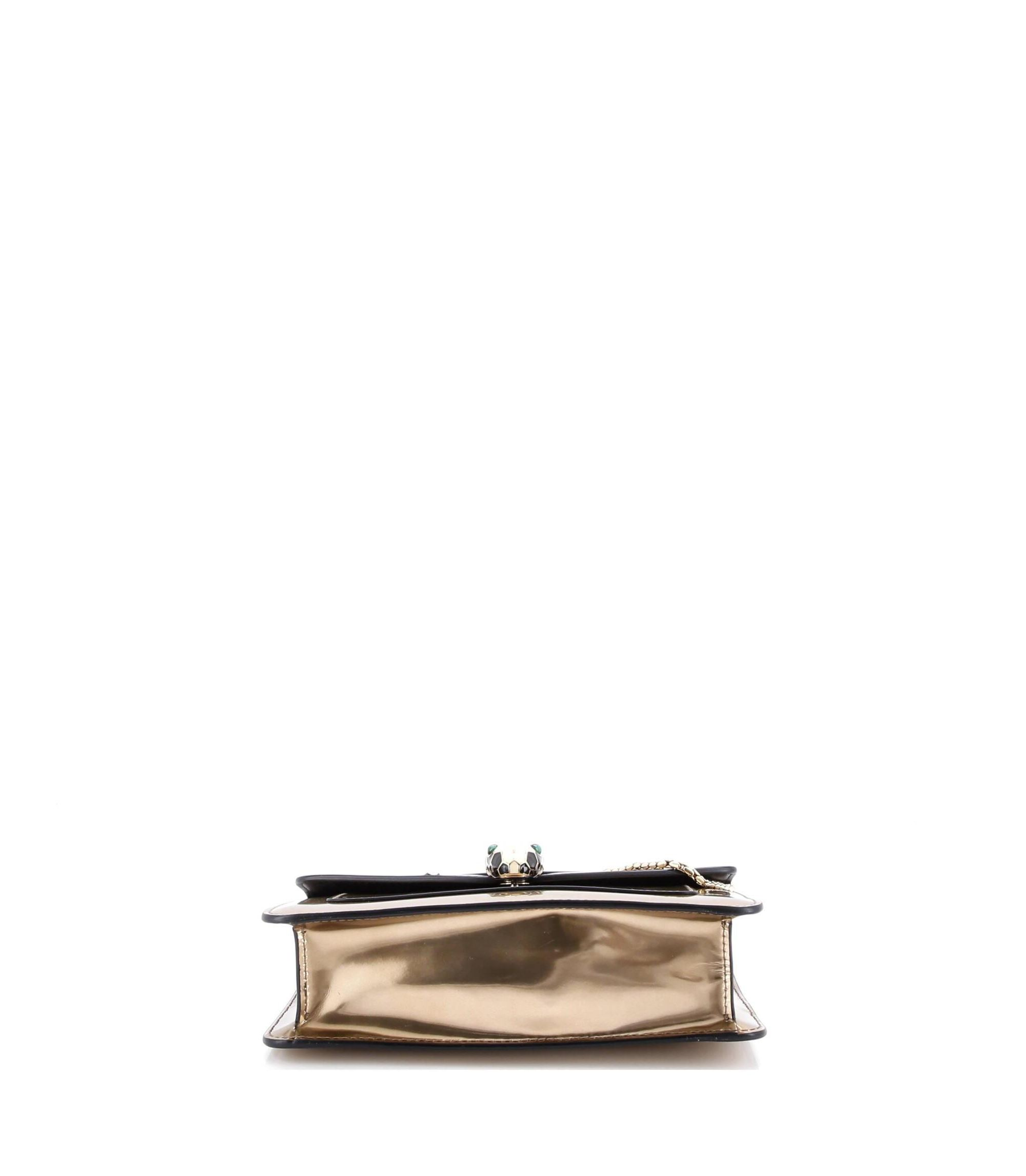 Small Serpenti Forever Shoulder Bag Metallic Leather — Image 6