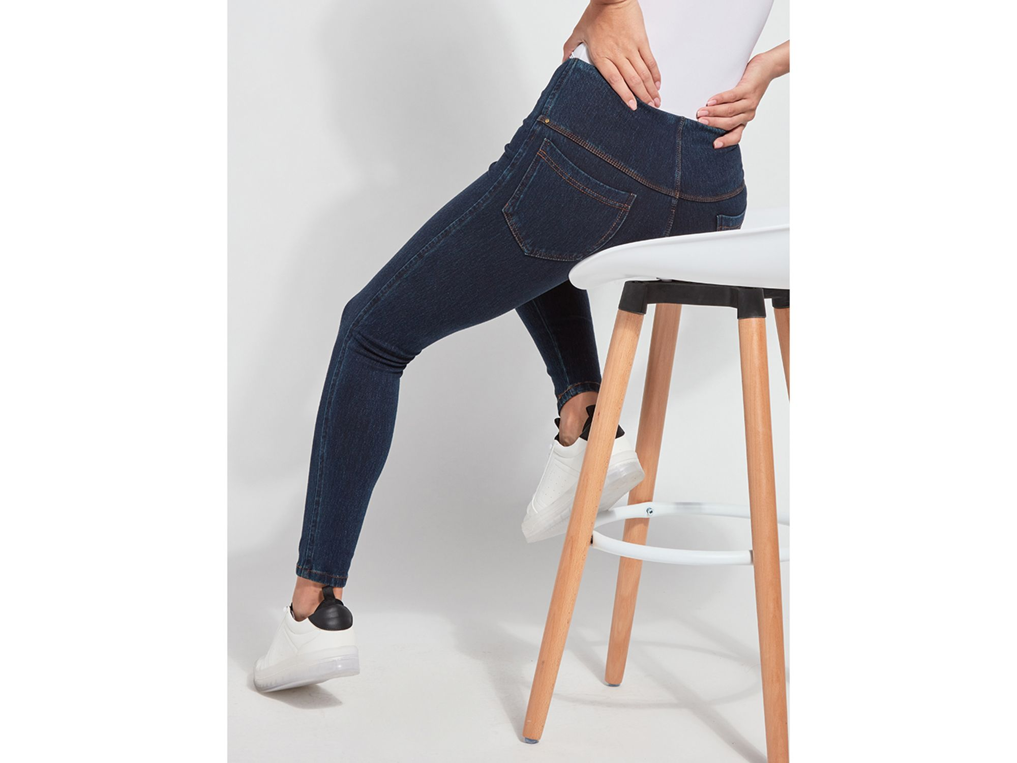 Toothpick Denim Leggings — Image 5