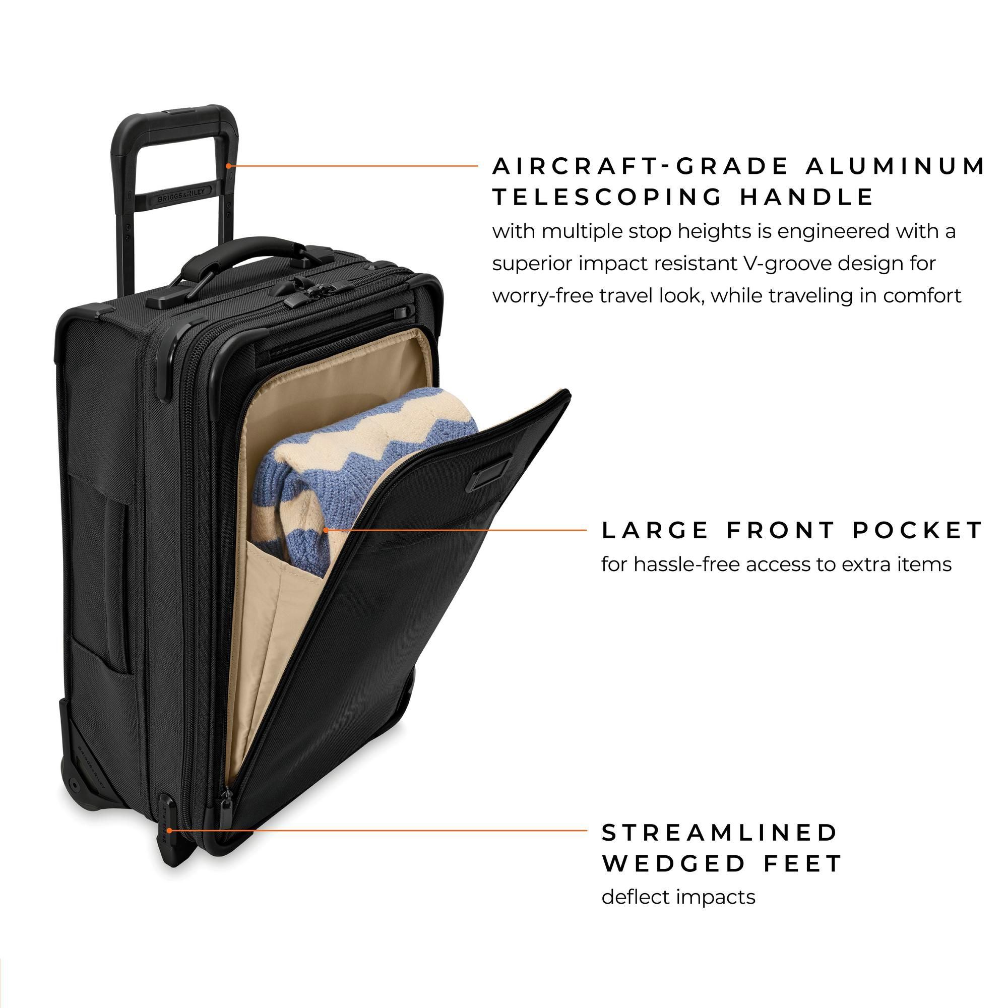 Baseline Essential 2 Wheel Carry On Suitcase — Image 8