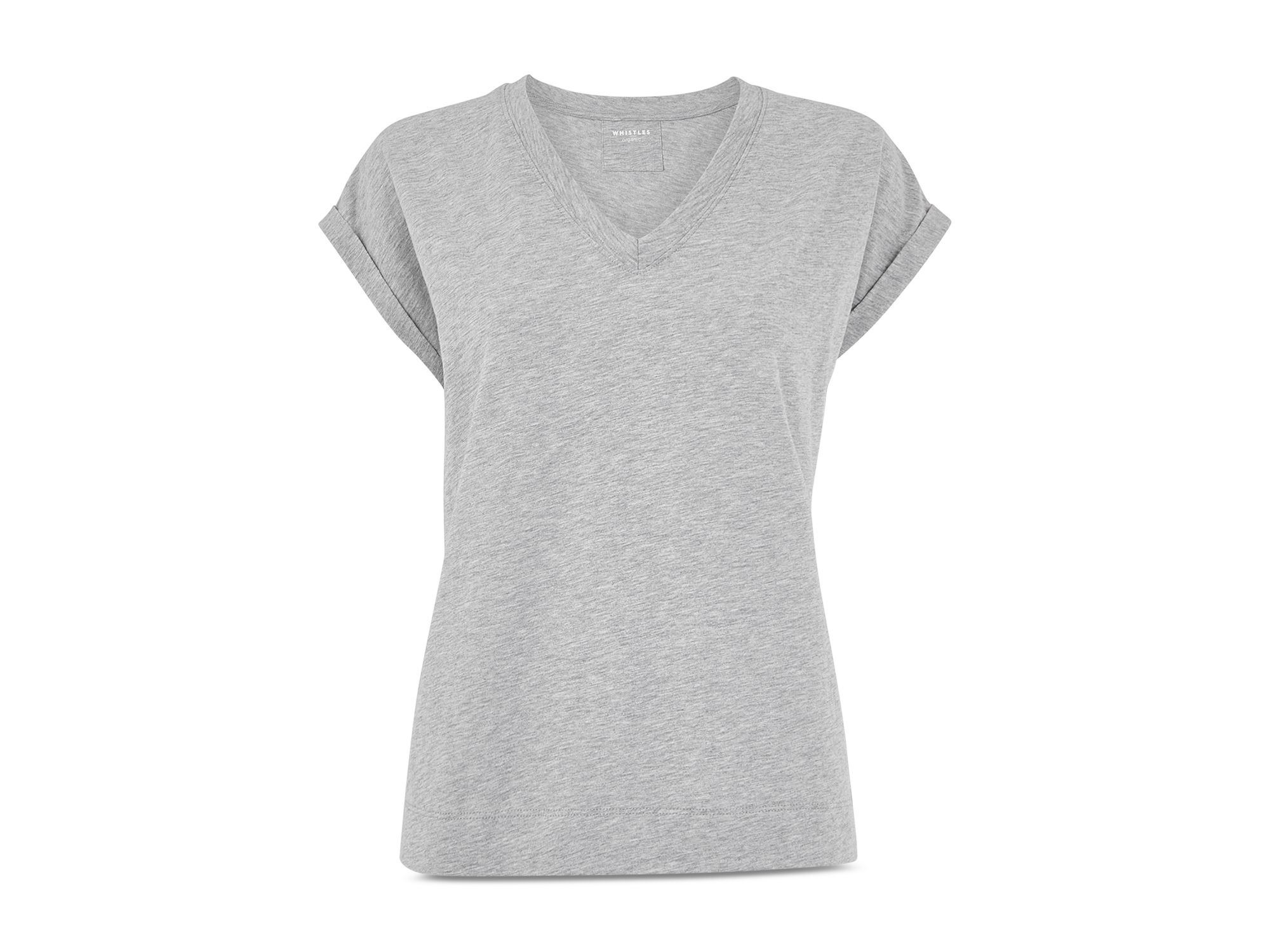 Willa V Neck Cap Sleeve Tee — Image 3