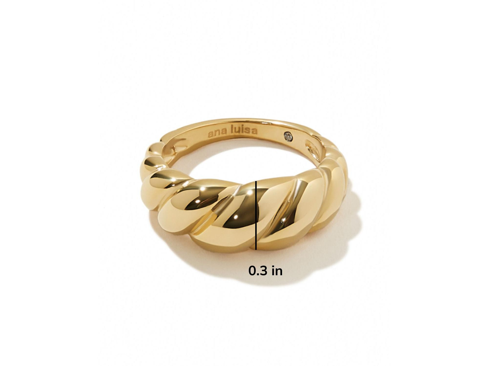 Rope Bold Gold Twist Ring — Image 5