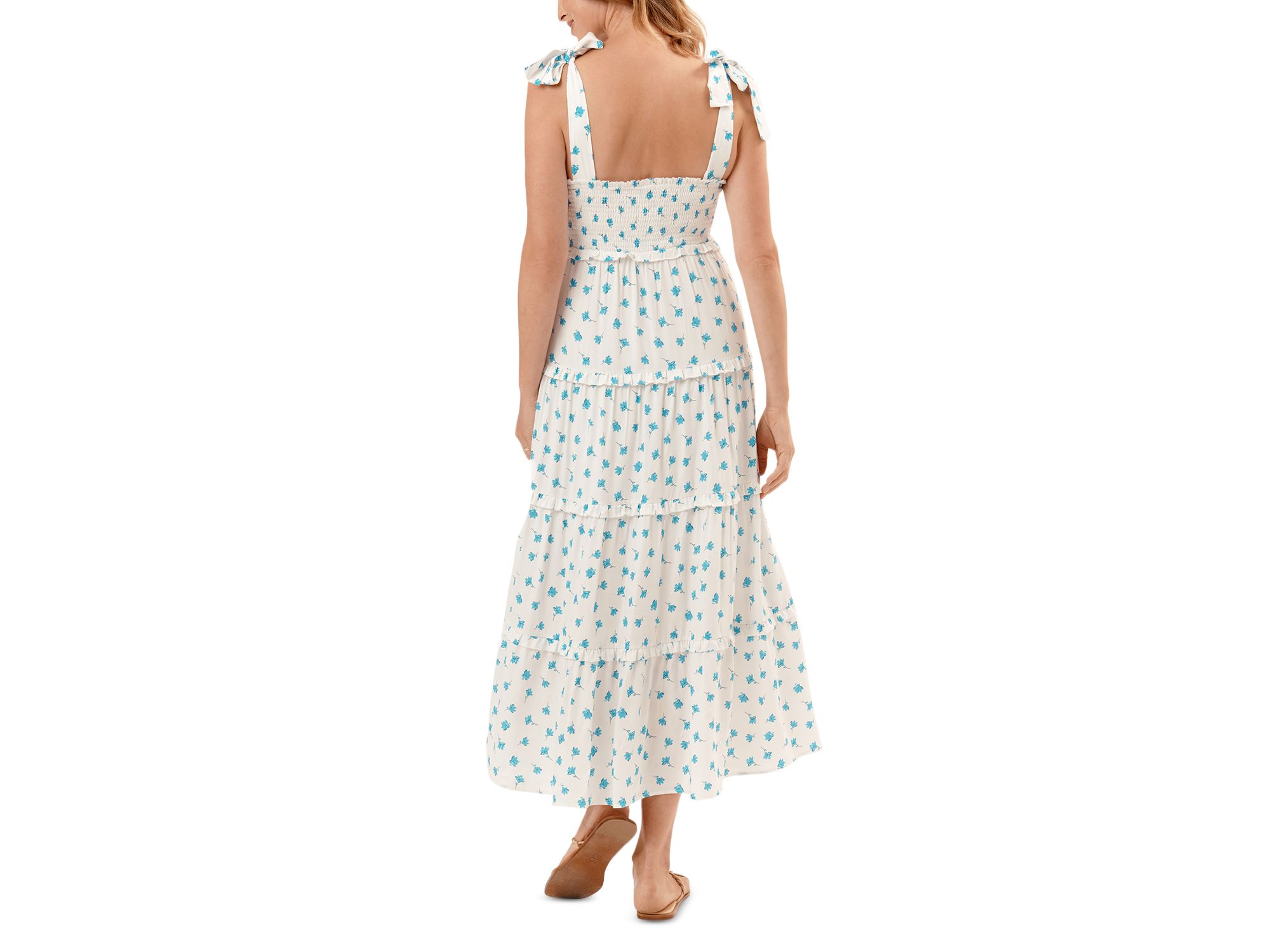 Mara Floral Tie Shoulder Maxi Dress — Image 4