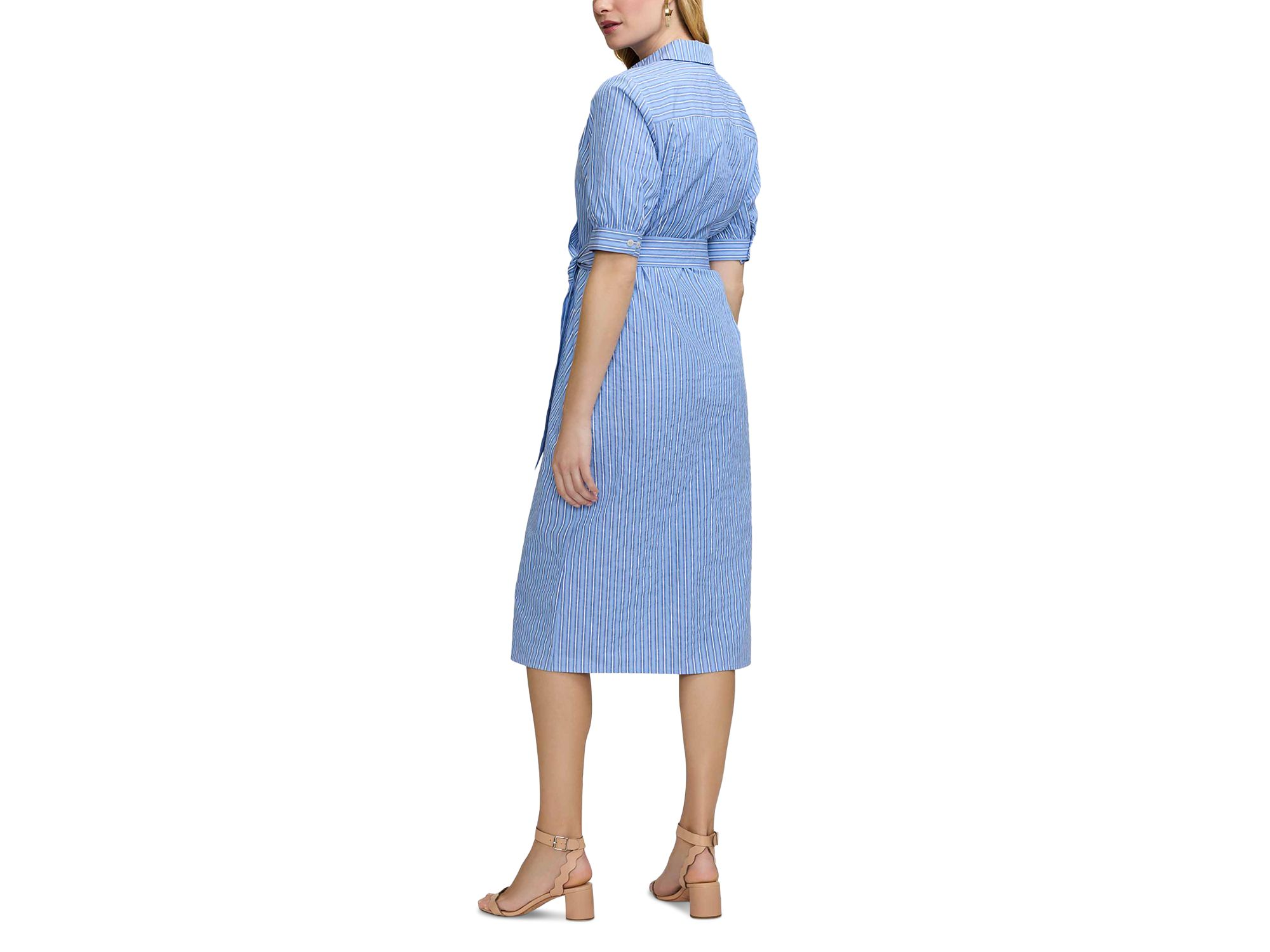 Esther Elbow Sleeve Stripe Dress — Image 4