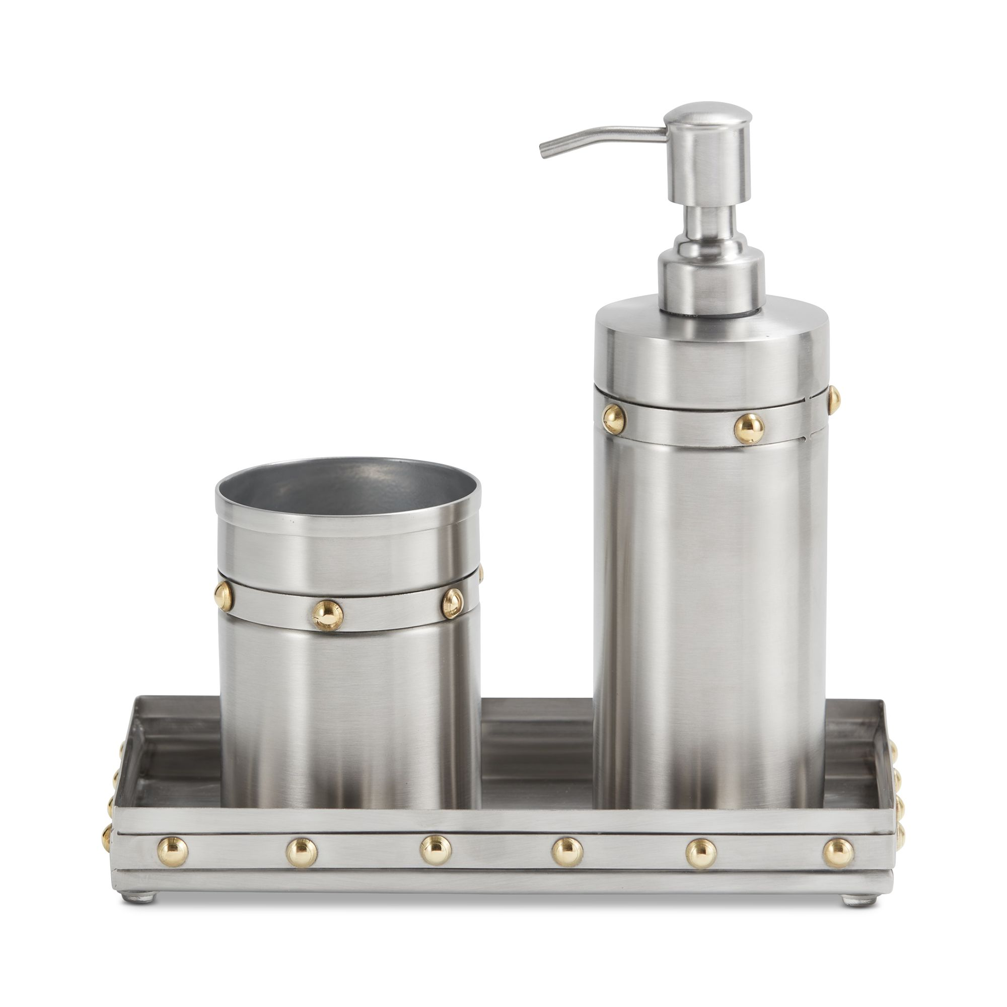 Rivets 3 Piece Bath Accessory Set — Image 3