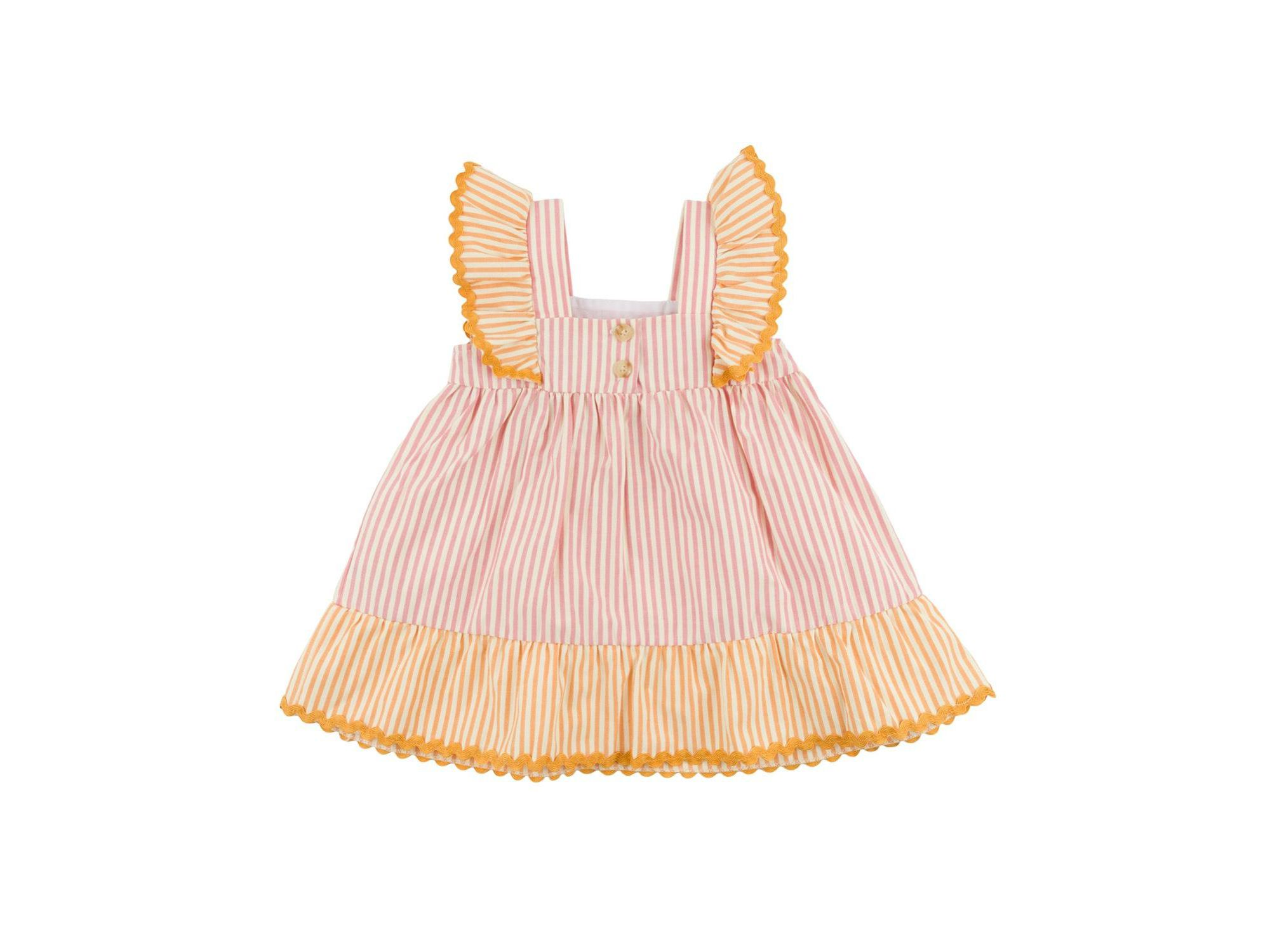 Girls' Amelia Cabana Ruffle Sleeve Dress - Baby, Little Kid — Image 4