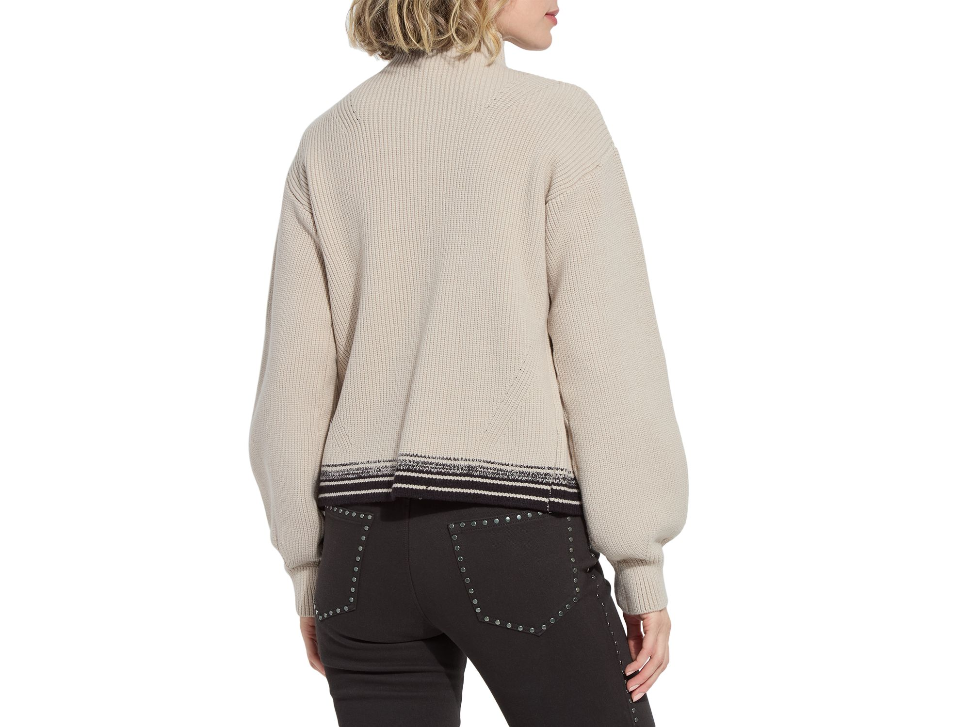 Blythe Zip Up Cozy Rib Sweater — Image 4