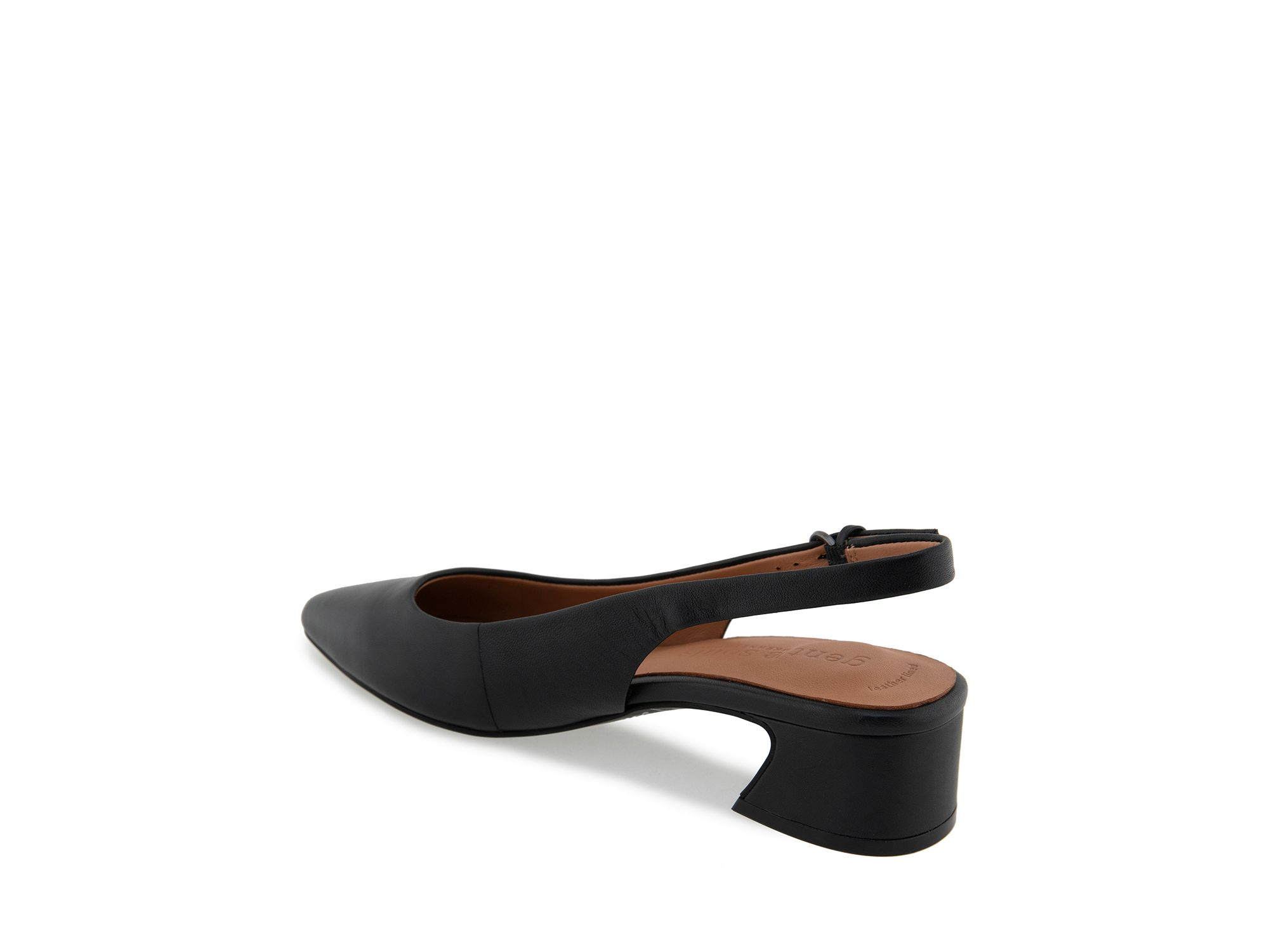 Women's Georgia Pointed Toe Slingback Block Heel Pumps — Image 6